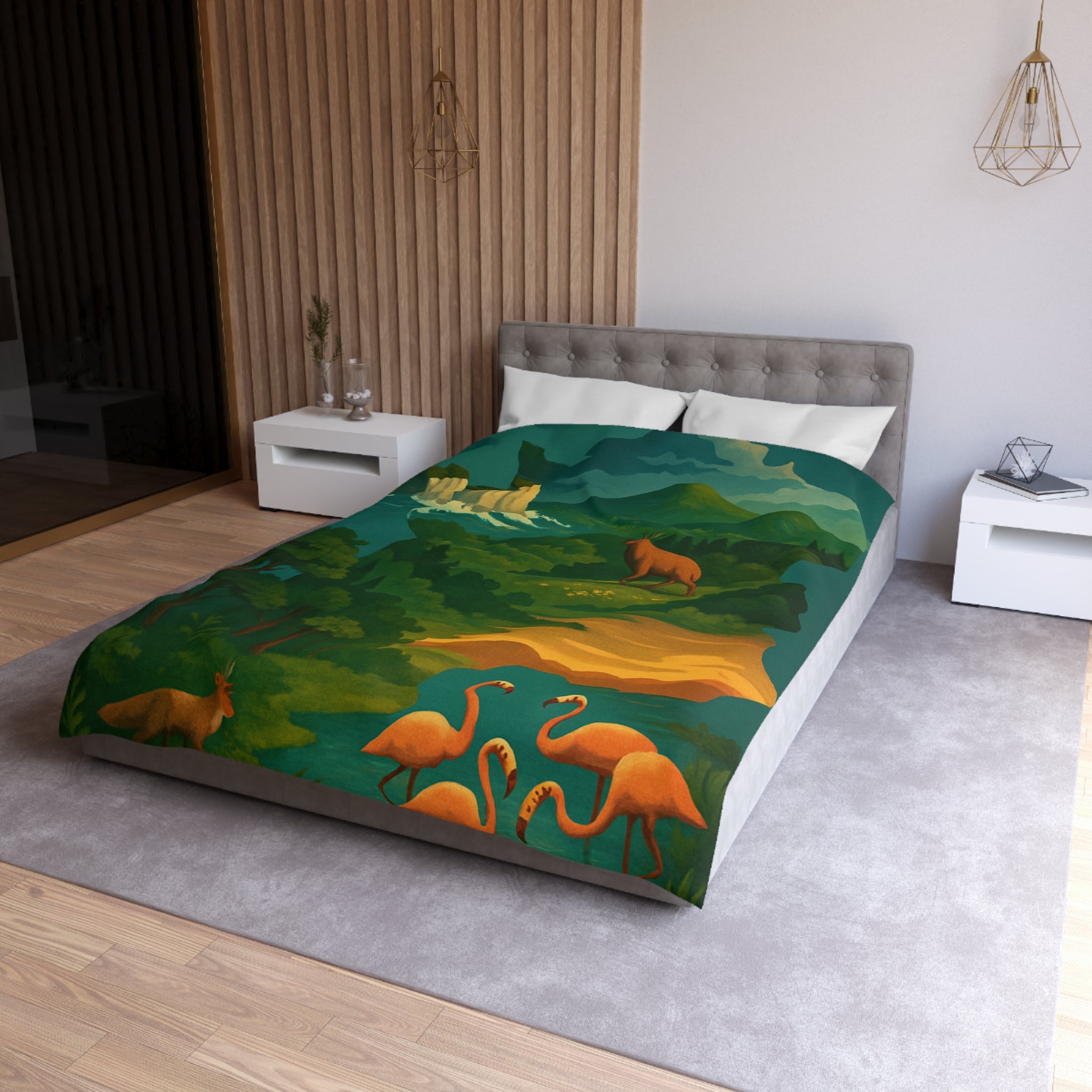 Housse de Couette Microfibre Création Artistique Moderne Design Exclusif Décoration Chambre