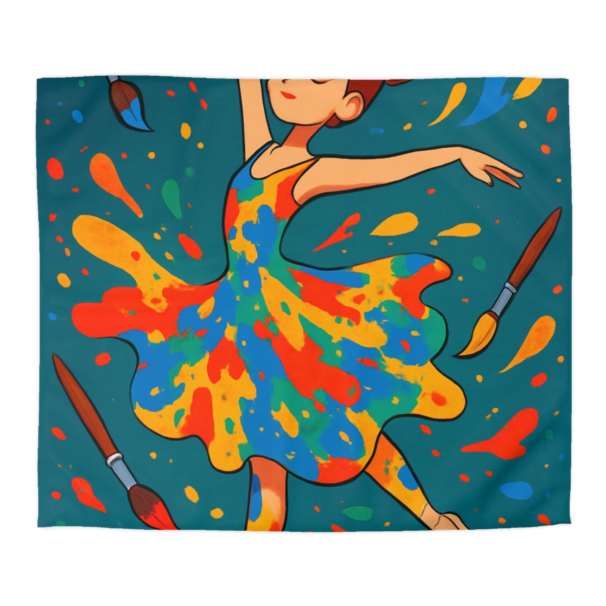 Housse de Couette Microfibre Création Artistique Moderne Design Exclusif Décoration Chambre