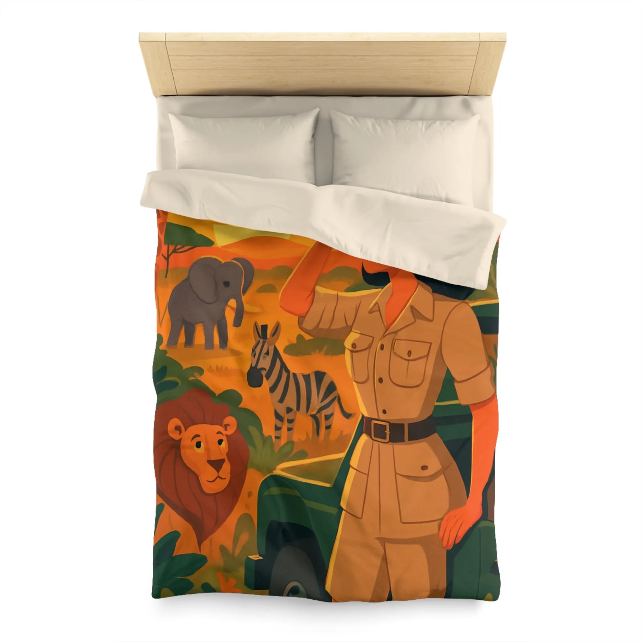 Explorez le safari africain au coucher du soleil avec des animaux majestueux et un guide expert