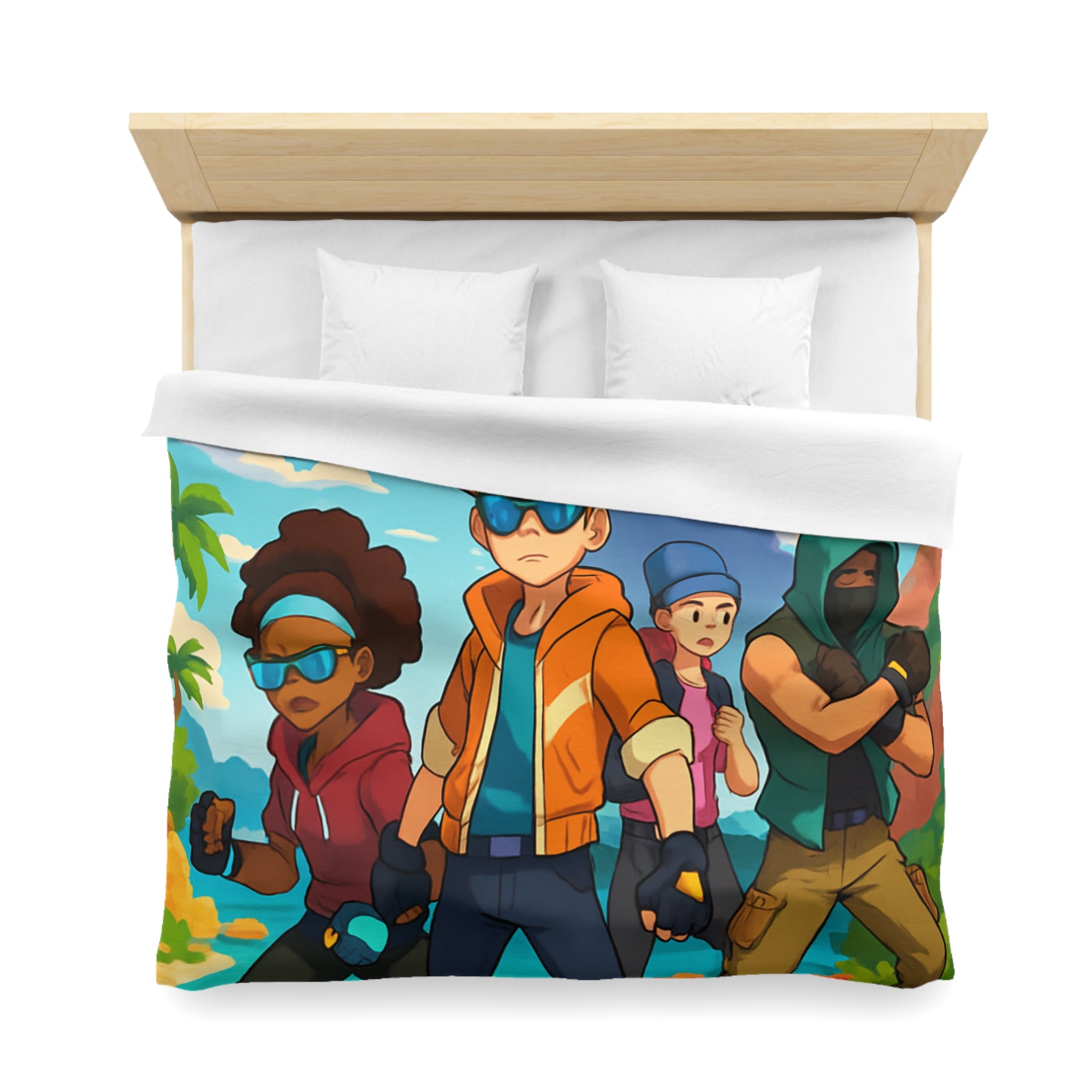 Housse de Couette Microfibre Création Artistique Moderne Design Exclusif Décoration Chambre