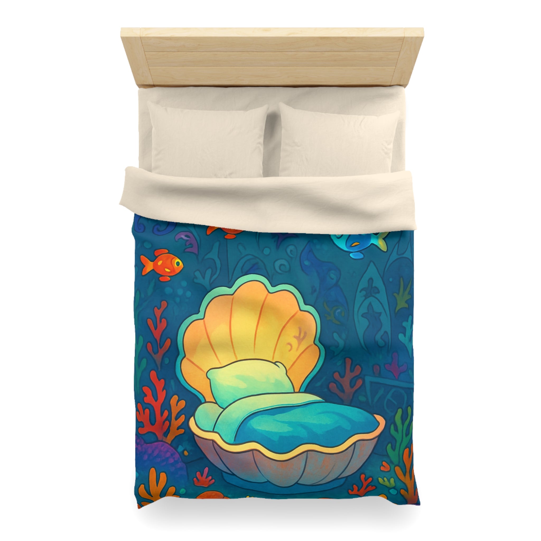 Plongée onirique sous-marine : Univers enchanteur pour chambre à coucher style marin