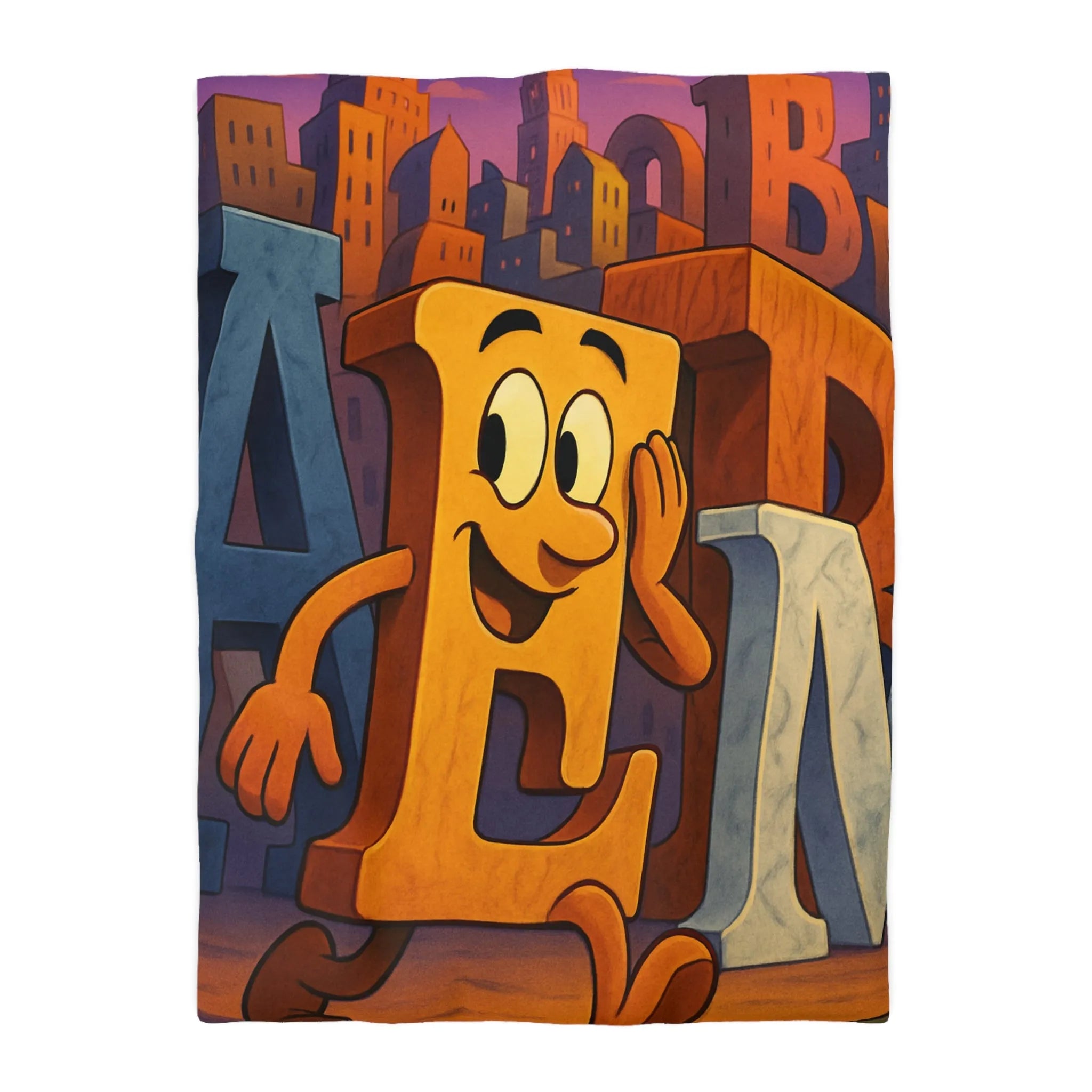 Housse de Couette Microfibre Art Graphique Contemporain Style Décoratif Chambre Tendance