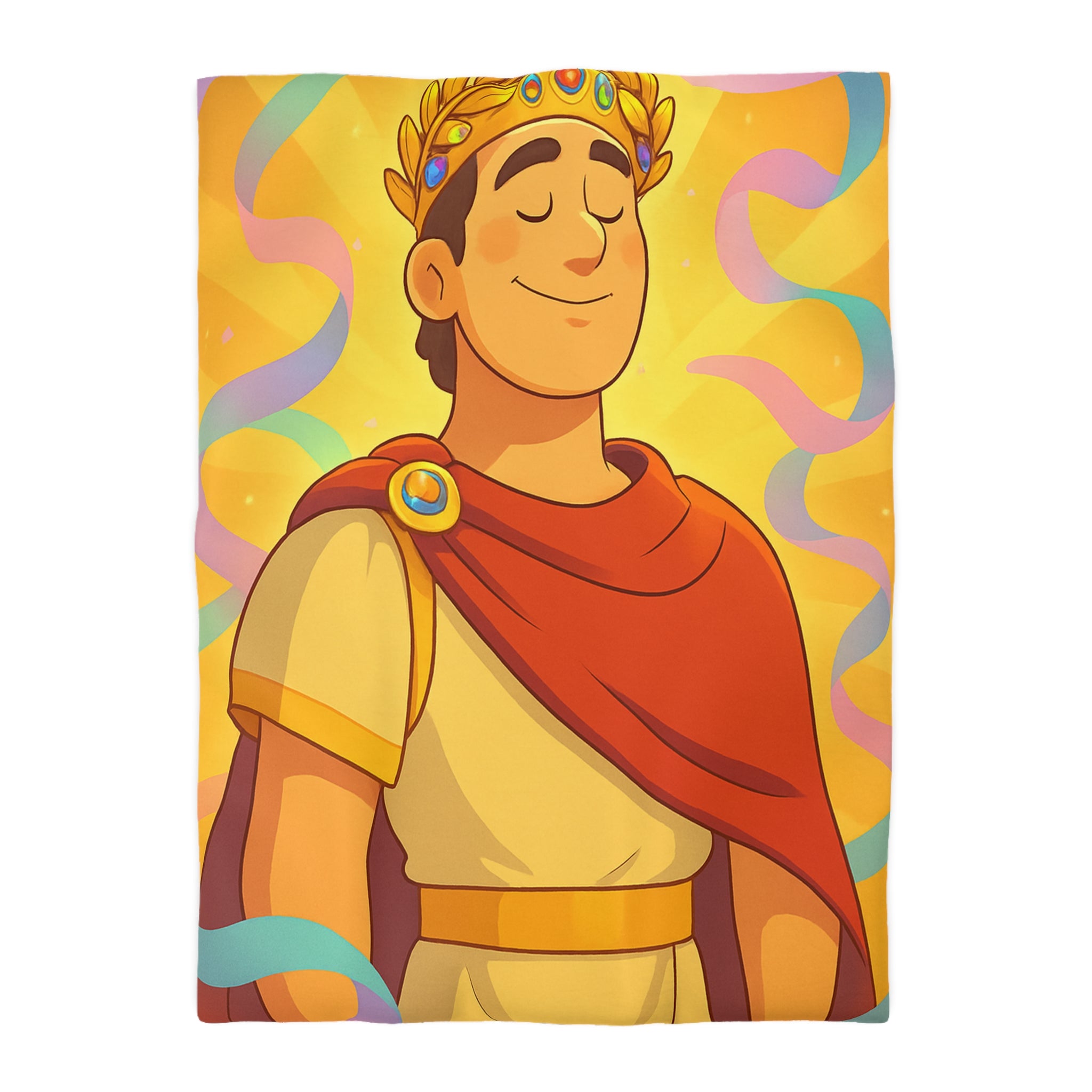 Rêves d'Empereur Romain: Housse de Couette Artistique Inspirée de l'Antiquité Dorée