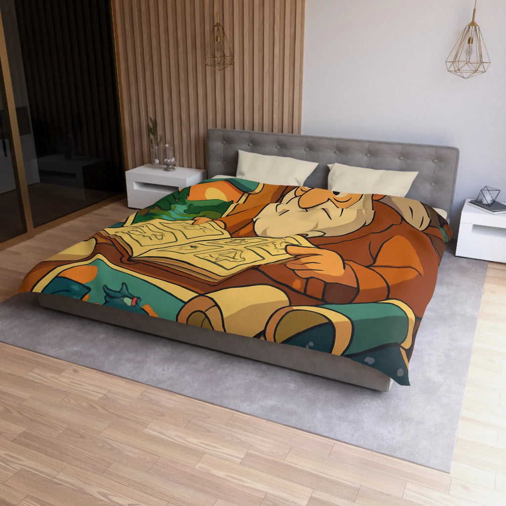 Explorez un monde magique avec cette housse de couette au design enchanteur et coloré