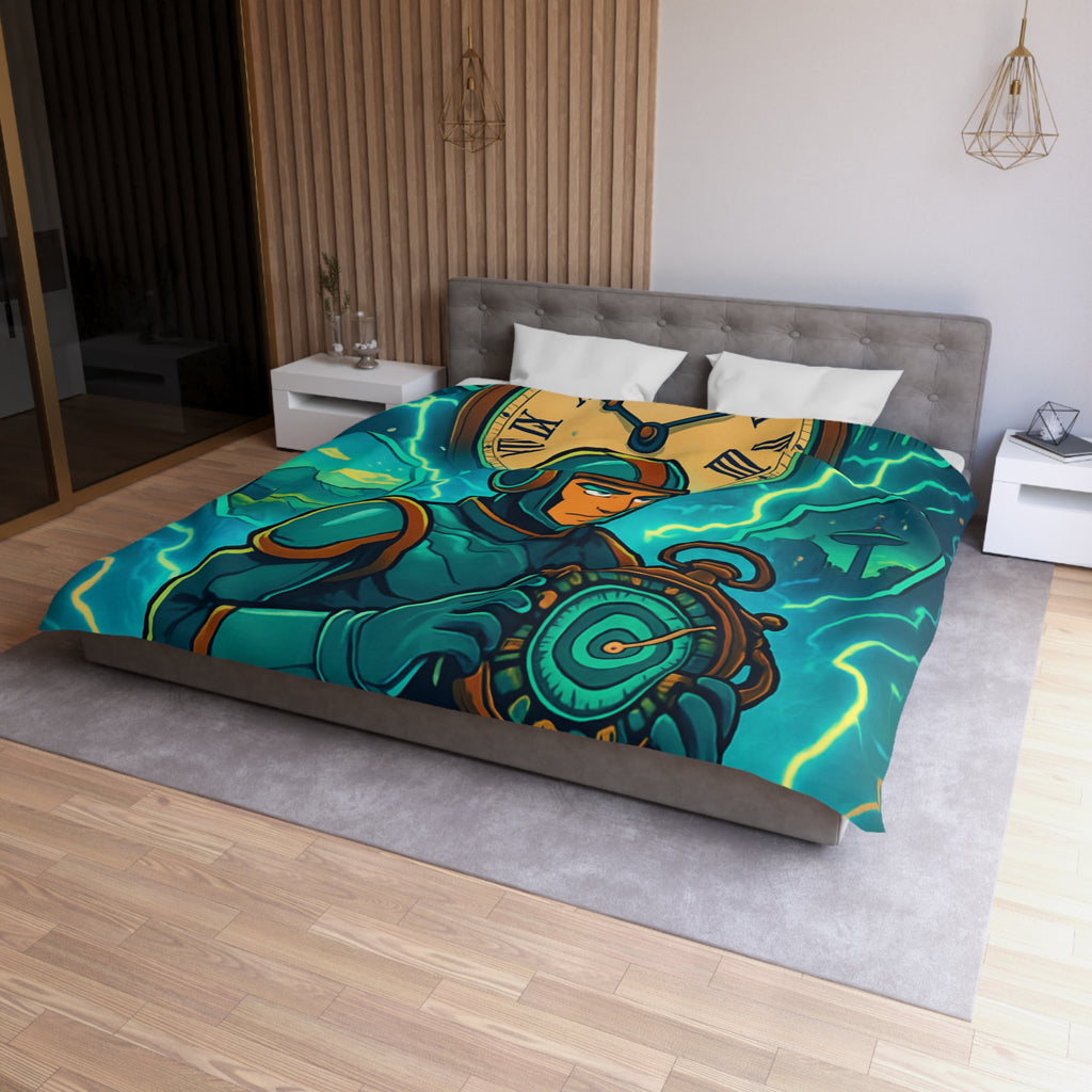 Housse de Couette Microfibre Illustration Unique Design Moderne Décoration Intérieure Raffinée