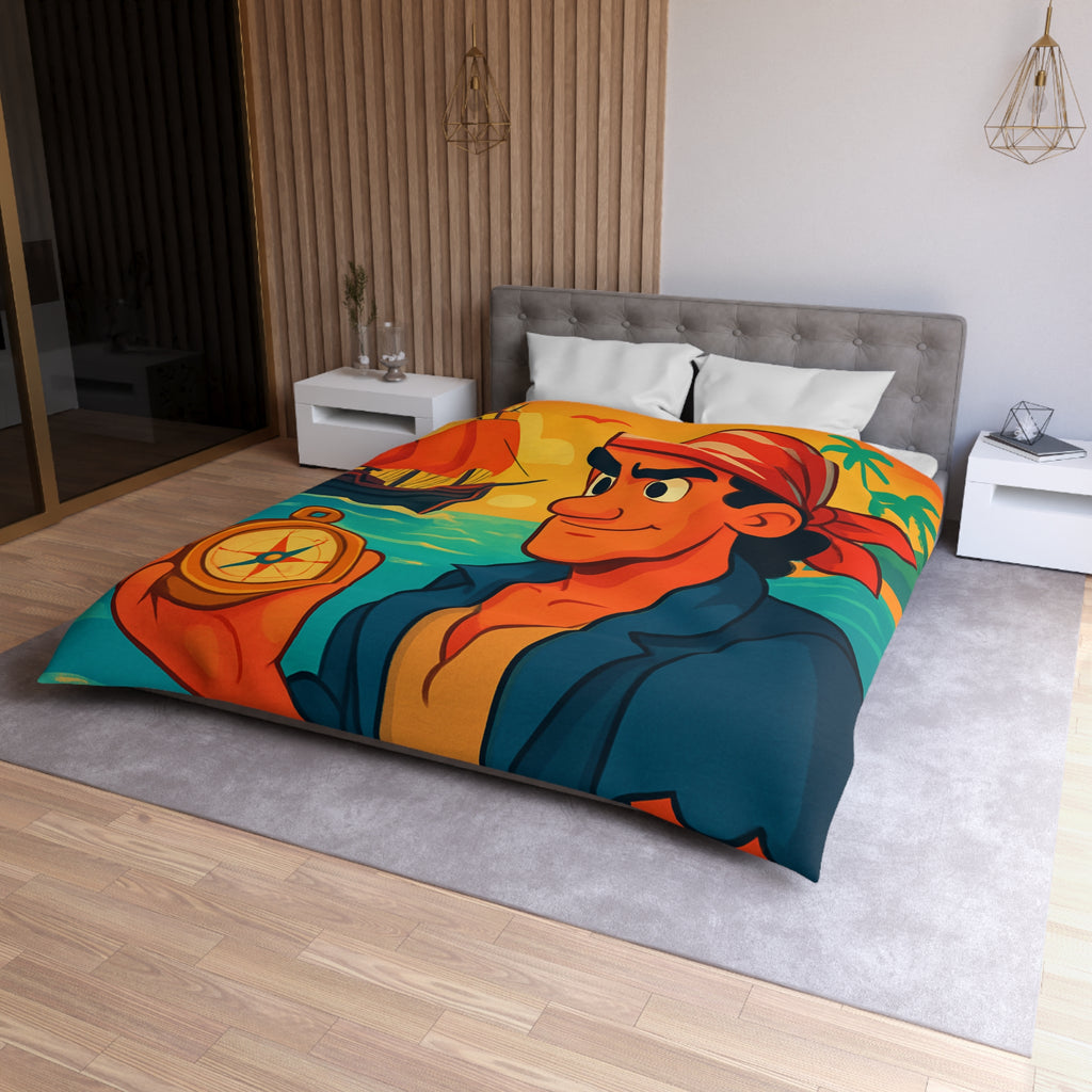 Housse de Couette Microfibre Illustration Unique Design Moderne Décoration Intérieure Raffinée