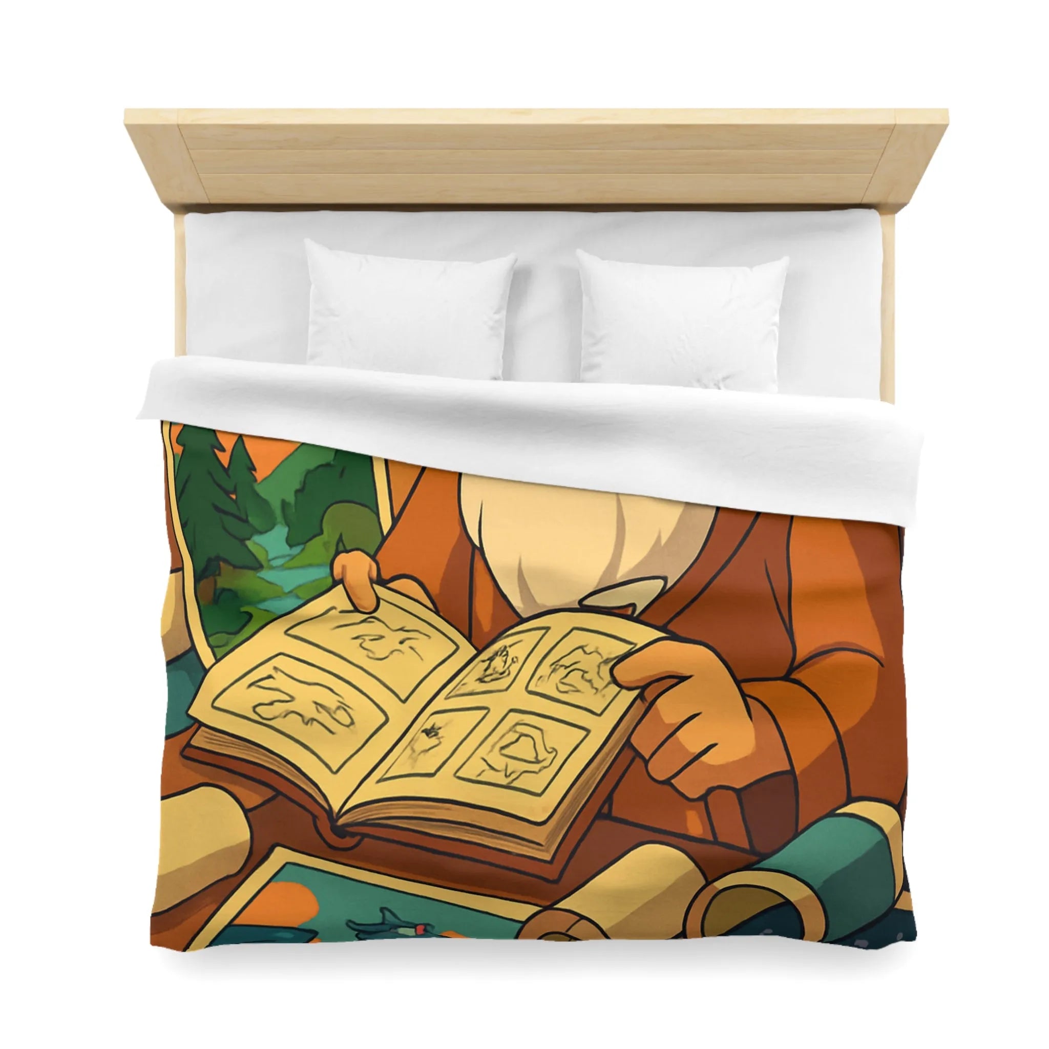 Explorez un monde magique avec cette housse de couette au design enchanteur et coloré