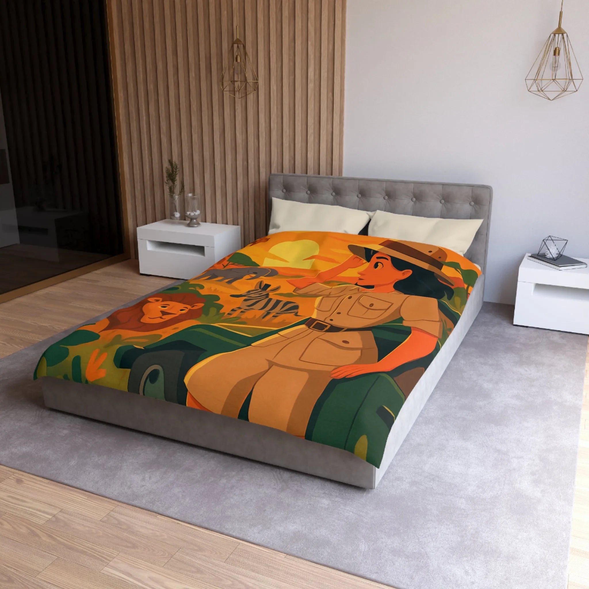 Explorez le safari africain au coucher du soleil avec des animaux majestueux et un guide expert