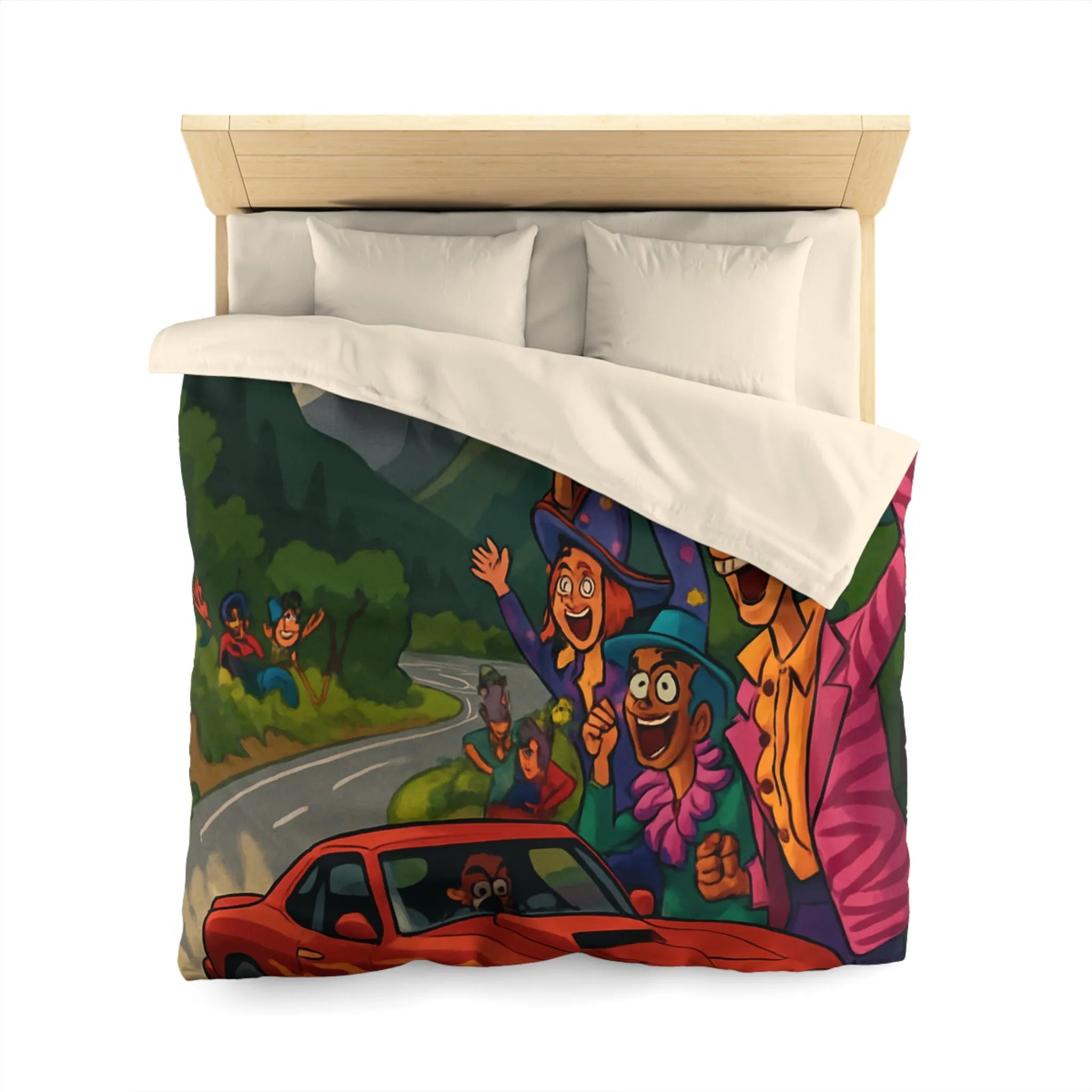 Housse de Couette Microfibre Création Artistique Moderne Design Exclusif Décoration Chambre