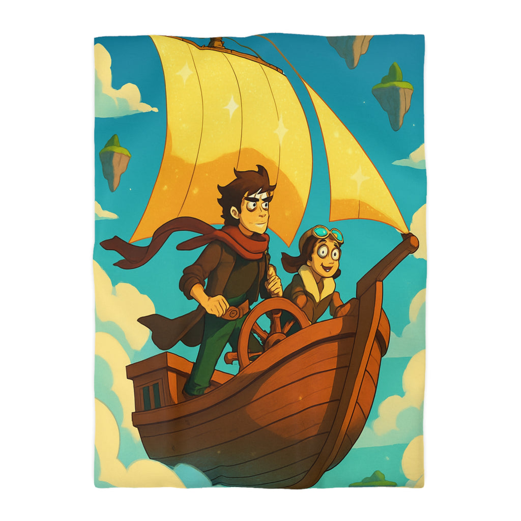 Housse de Couette Microfibre Motif Créatif Original Style Contemporain Chambre Élégante