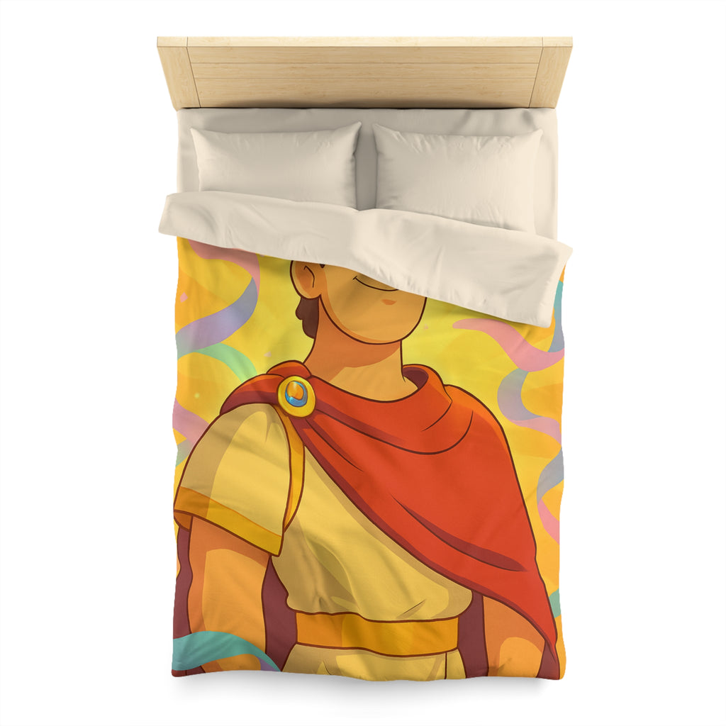 Rêves d'Empereur Romain: Housse de Couette Artistique Inspirée de l'Antiquité Dorée