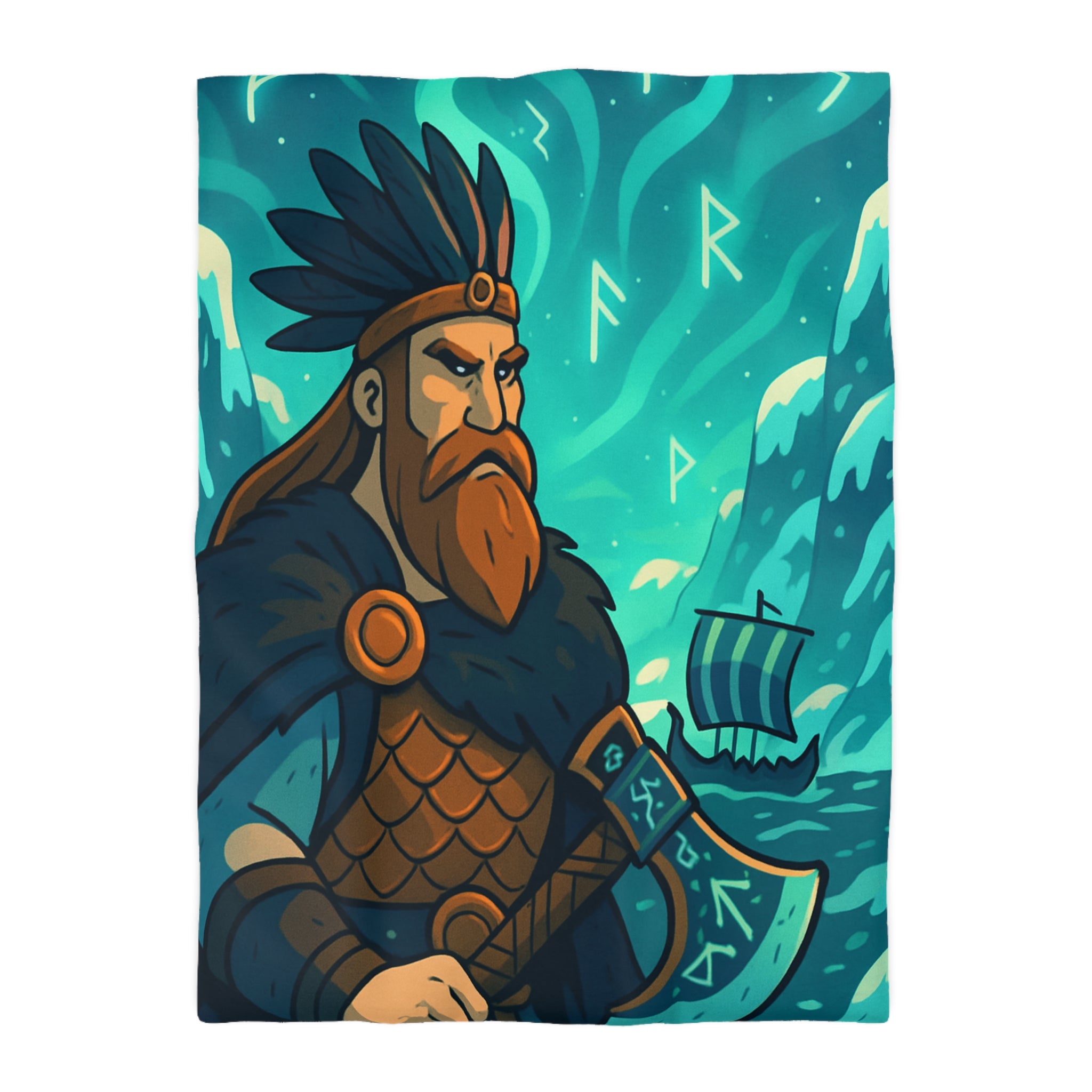 Housse de Couette Microfibre Illustration Unique Design Moderne Décoration Intérieure Raffinée