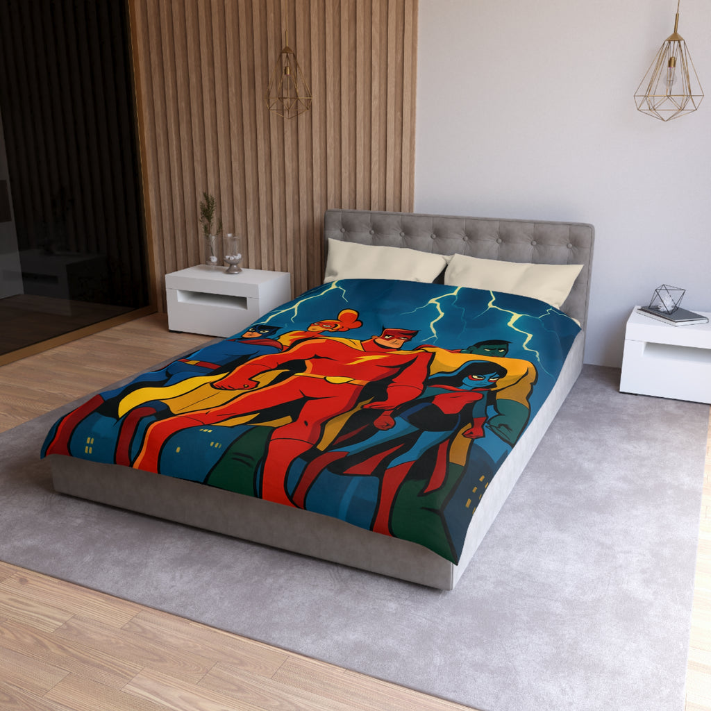 Housse de Couette Microfibre Design Artistique Moderne Décoration Chambre Confort Premium