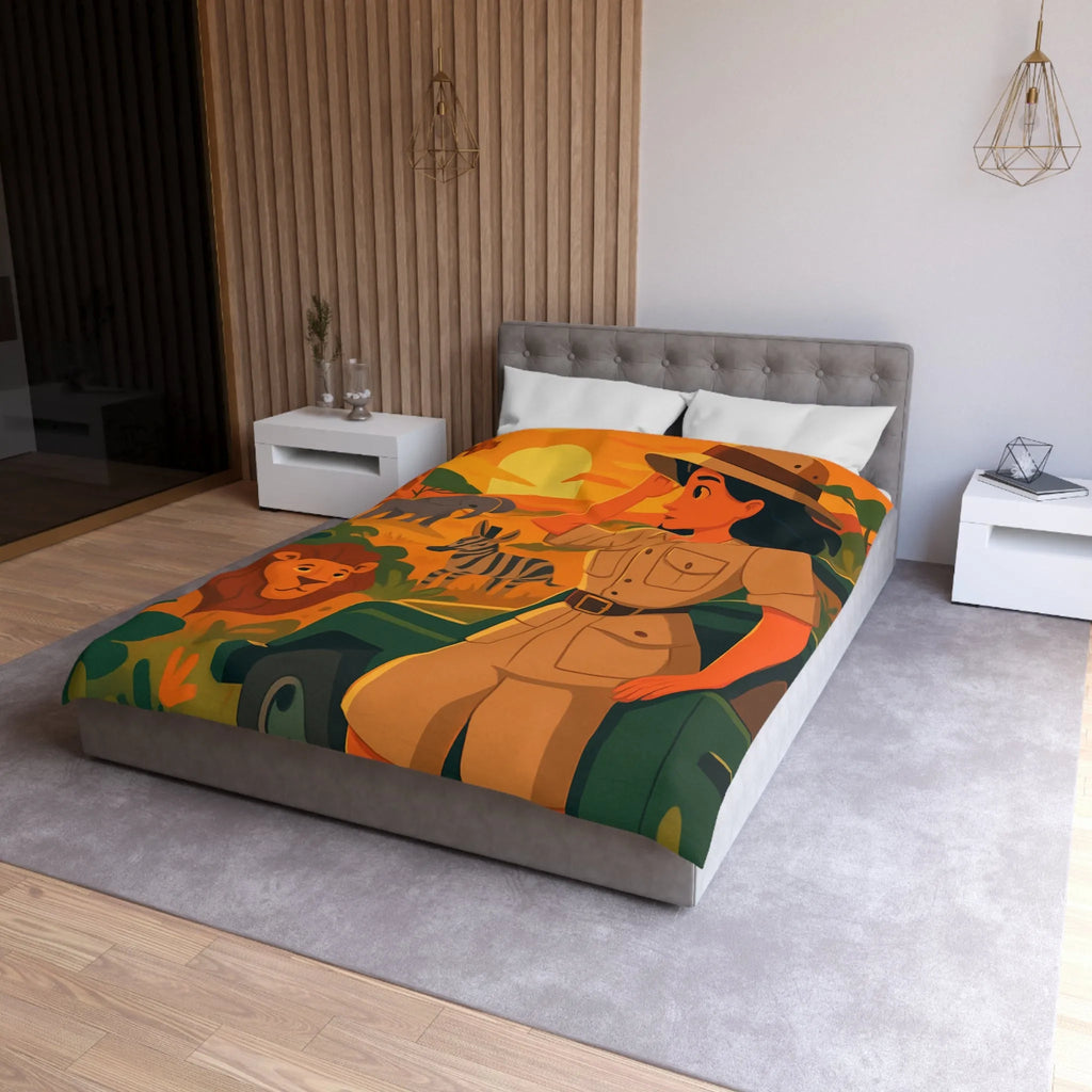 Explorez le safari africain au coucher du soleil avec des animaux majestueux et un guide expert