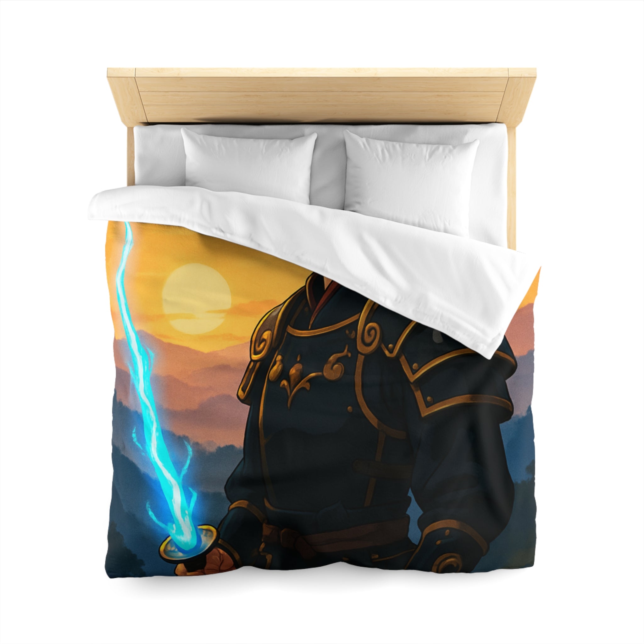 Housse de Couette Microfibre Motif Créatif Original Style Contemporain Chambre Élégante