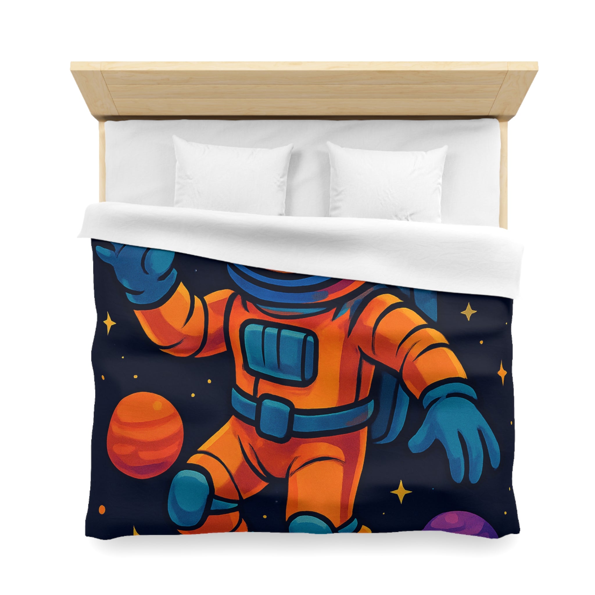 Housse de Couette Microfibre Illustration Unique Design Moderne Décoration Intérieure Raffinée