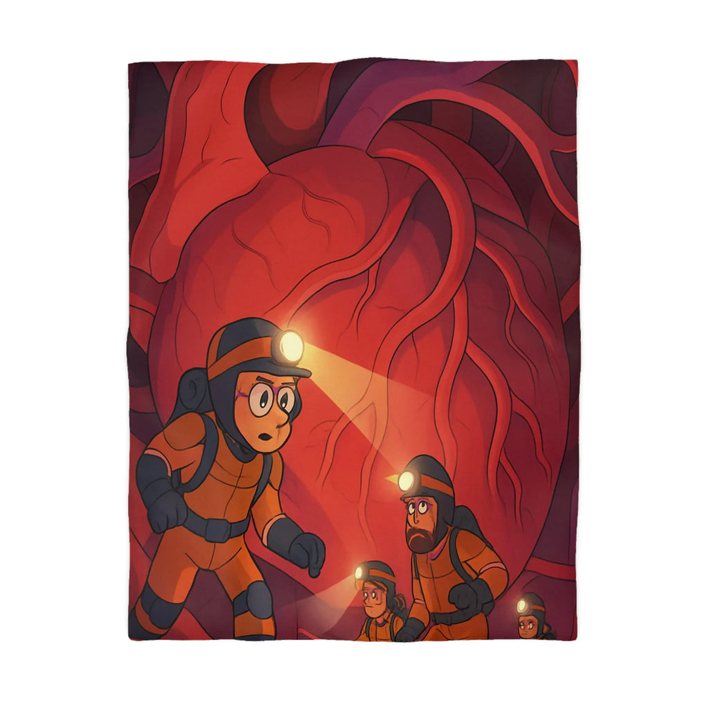 Explorez l’aventure intérieure avec une housse de couette motif cœur et explorateurs