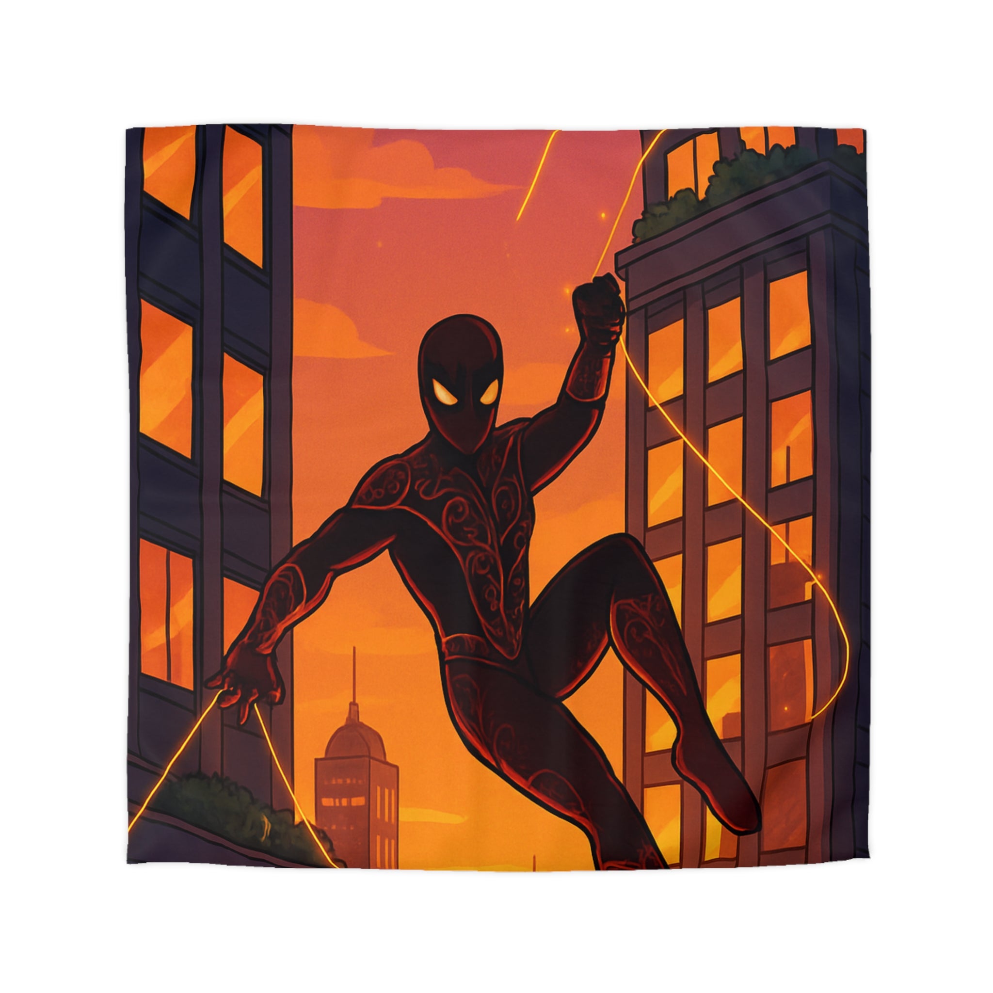 Housse de Couette Microfibre Design Artistique Moderne Décoration Chambre Confort Premium