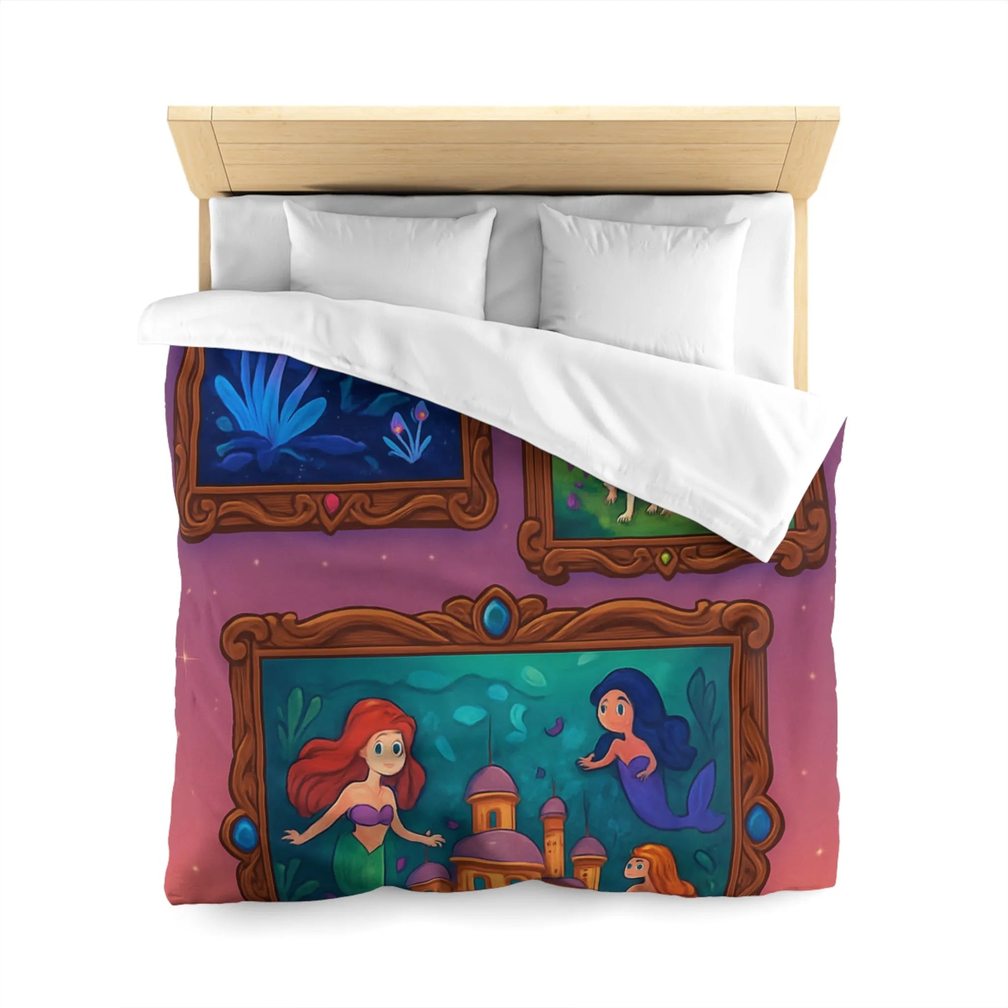 Housse de couette colorée inspirée de contes de fées avec motifs enchanteurs et magiques