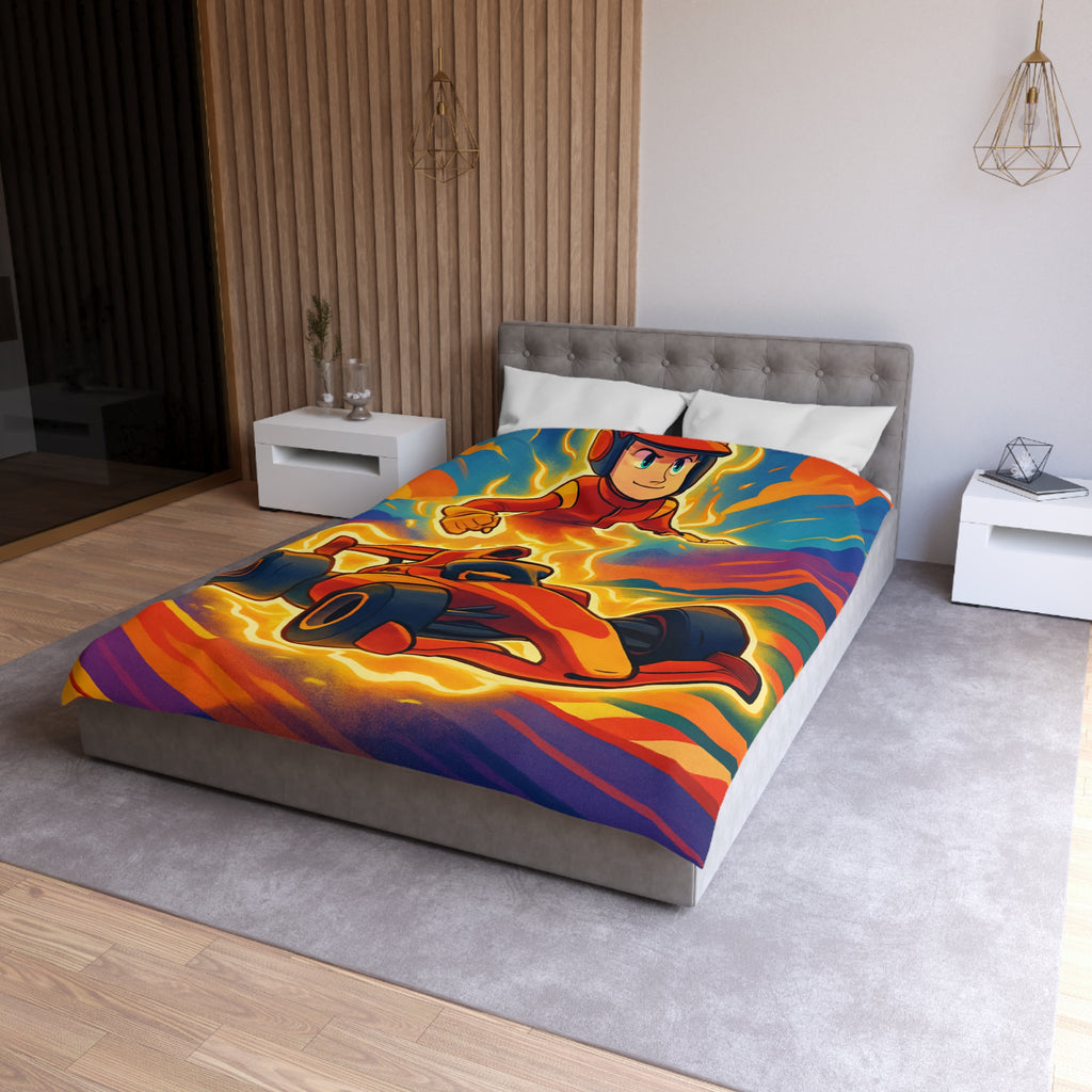 Housse de Couette Microfibre Design Artistique Moderne Décoration Chambre Confort Premium