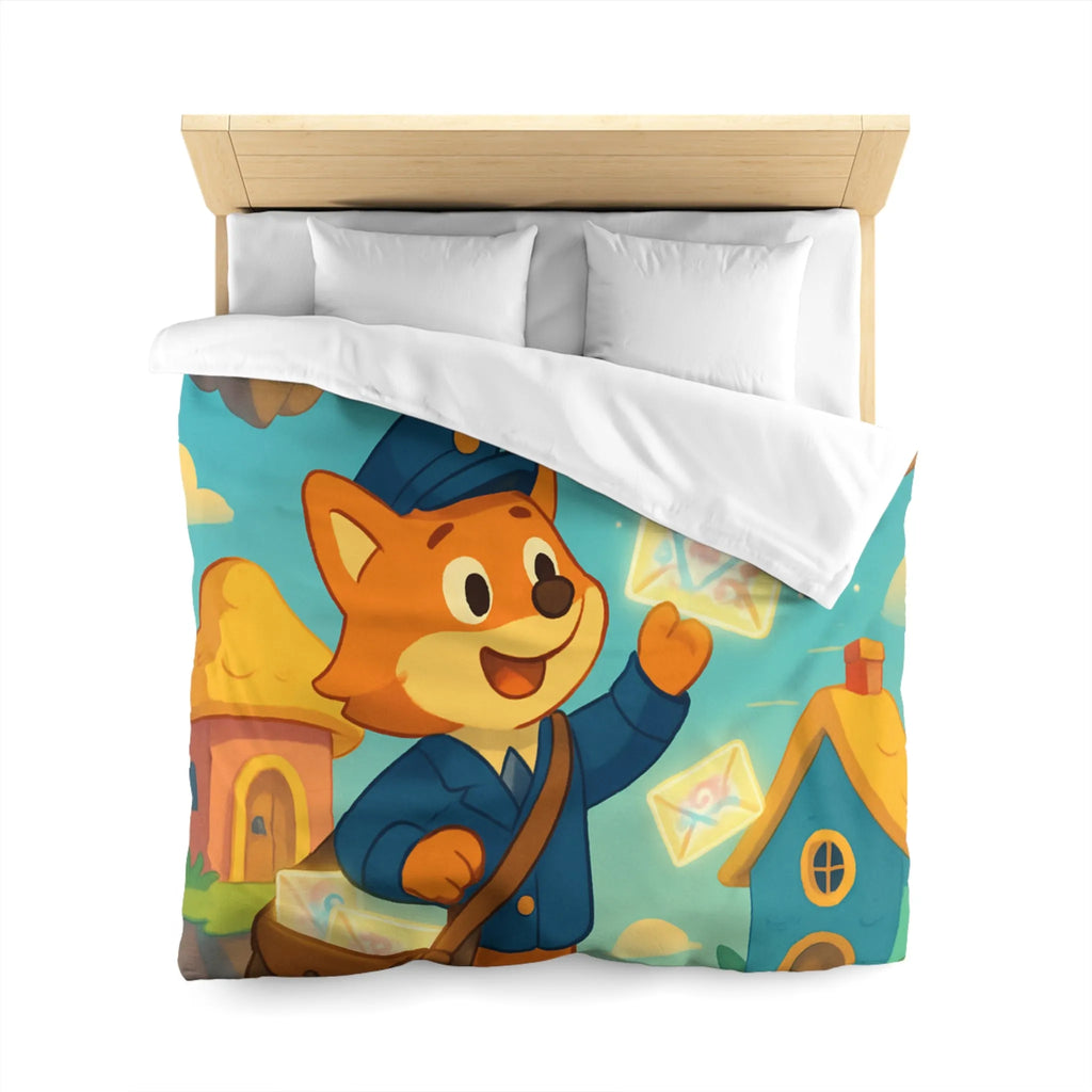 Housse de Couette Microfibre Art Graphique Contemporain Style Décoratif Chambre Tendance