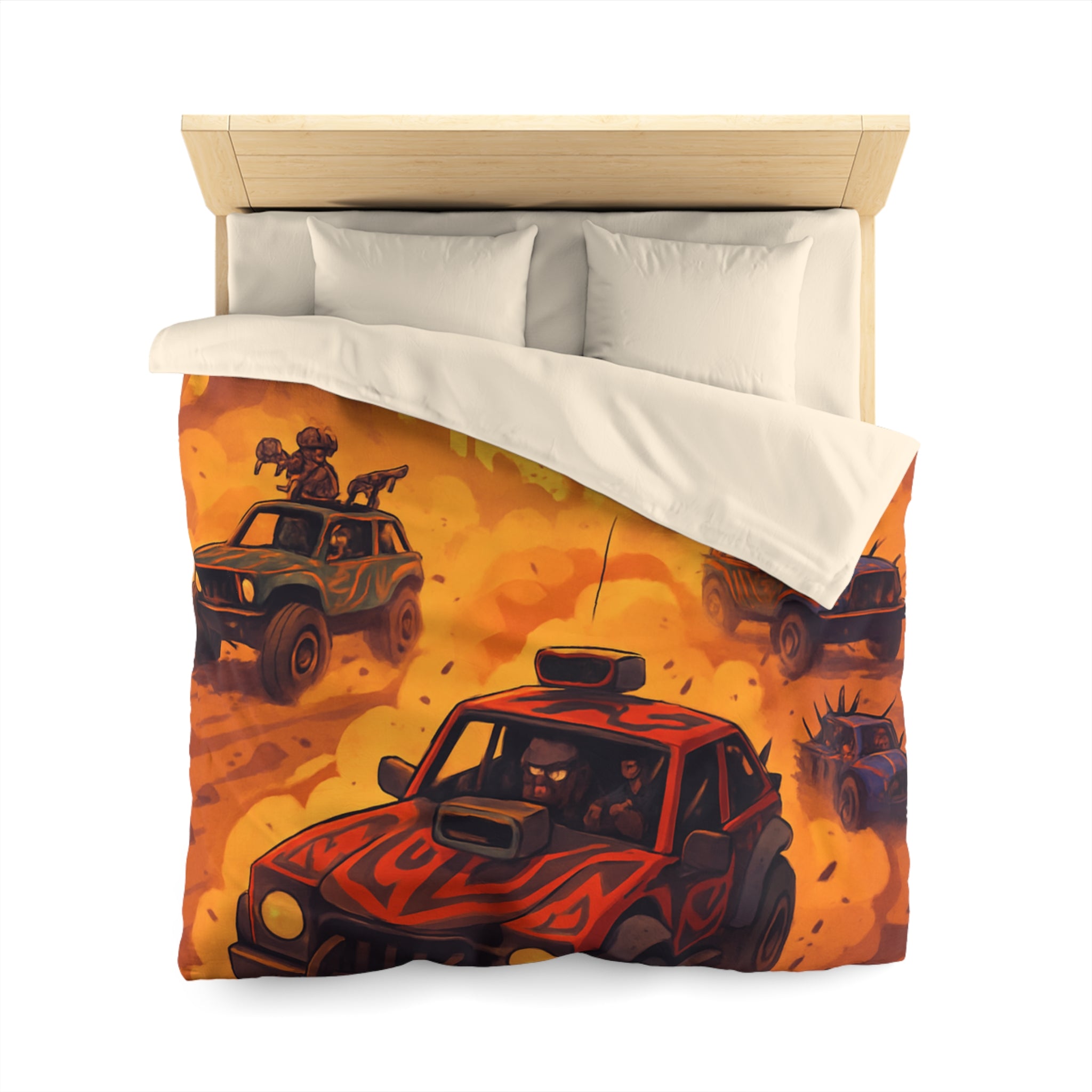 Housse de Couette Microfibre Design Artistique Moderne Décoration Chambre Confort Premium