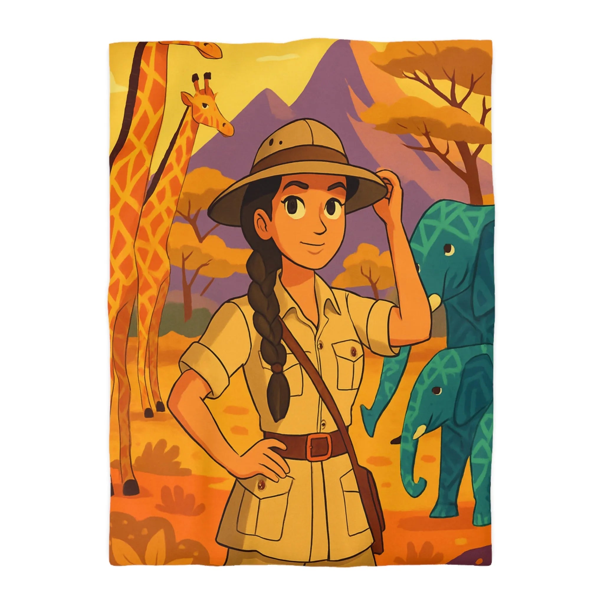 Housse de Couette Microfibre Art Graphique Contemporain Style Décoratif Chambre Tendance