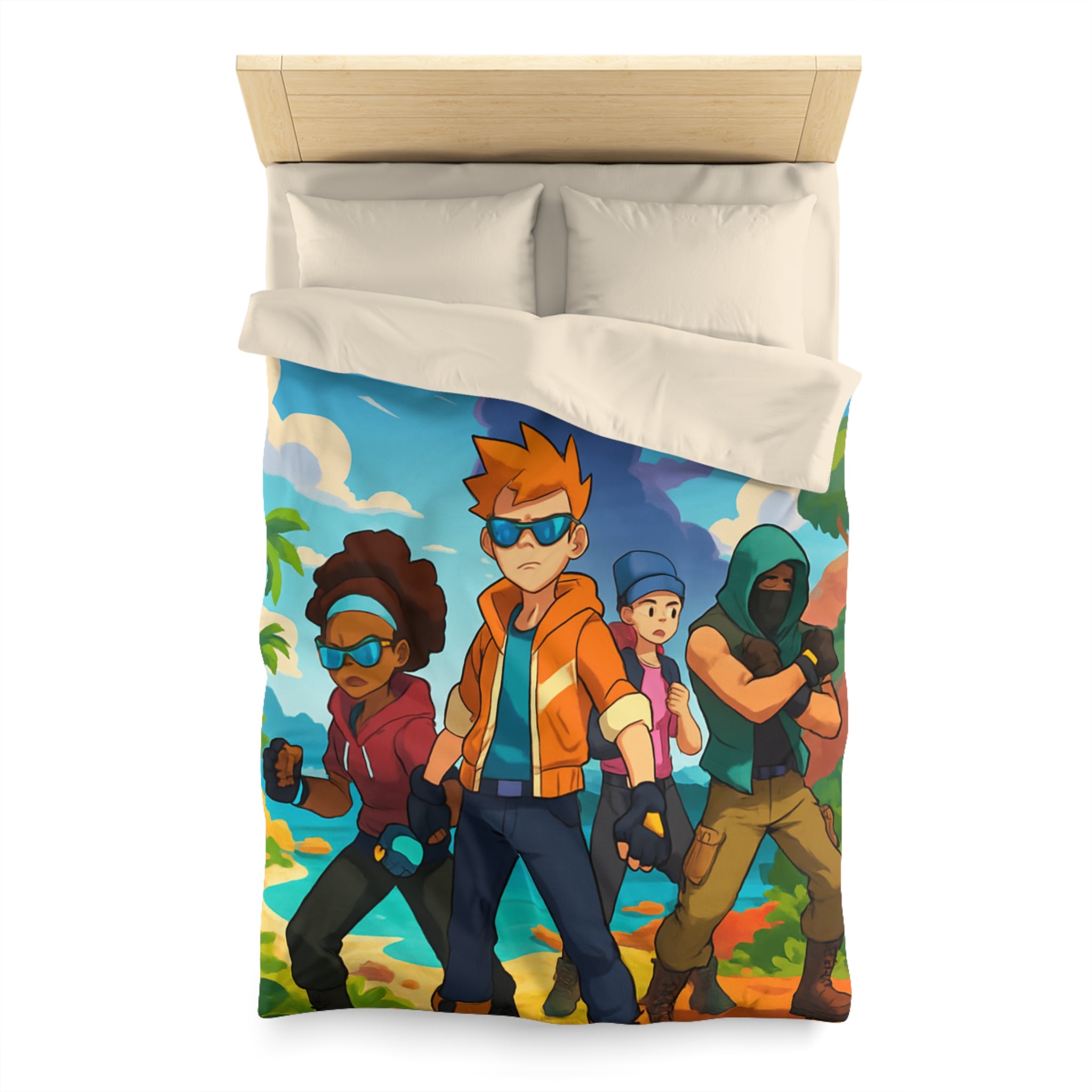 Housse de Couette Microfibre Création Artistique Moderne Design Exclusif Décoration Chambre