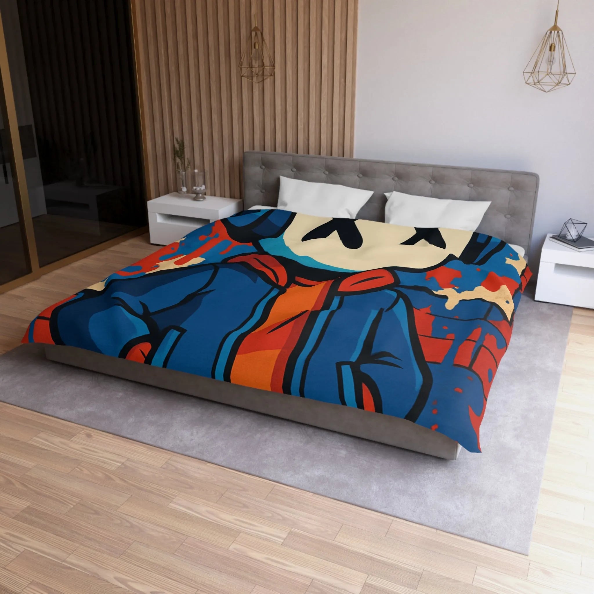 Housse de Couette Microfibre Création Artistique Moderne Design Exclusif Décoration Chambre