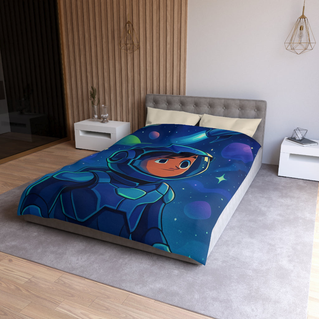 Housse de Couette Microfibre Illustration Unique Design Moderne Décoration Intérieure Raffinée