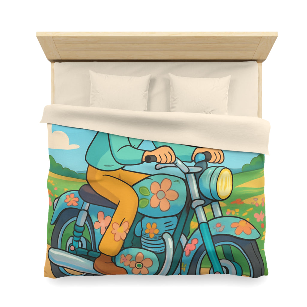 Housse de Couette Microfibre Design Artistique Moderne Décoration Chambre Confort Premium