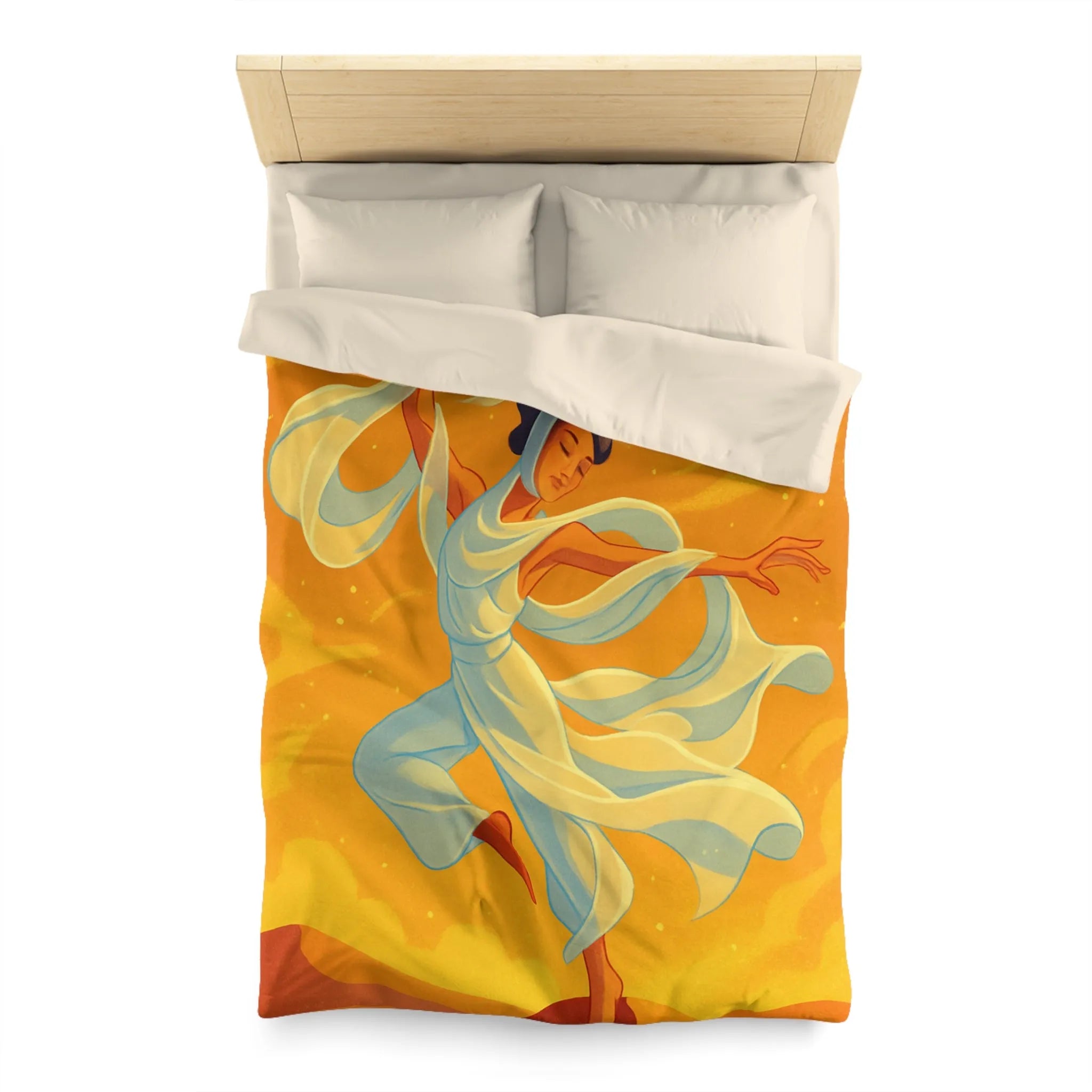 Housse de Couette Microfibre Art Graphique Contemporain Style Décoratif Chambre Tendance