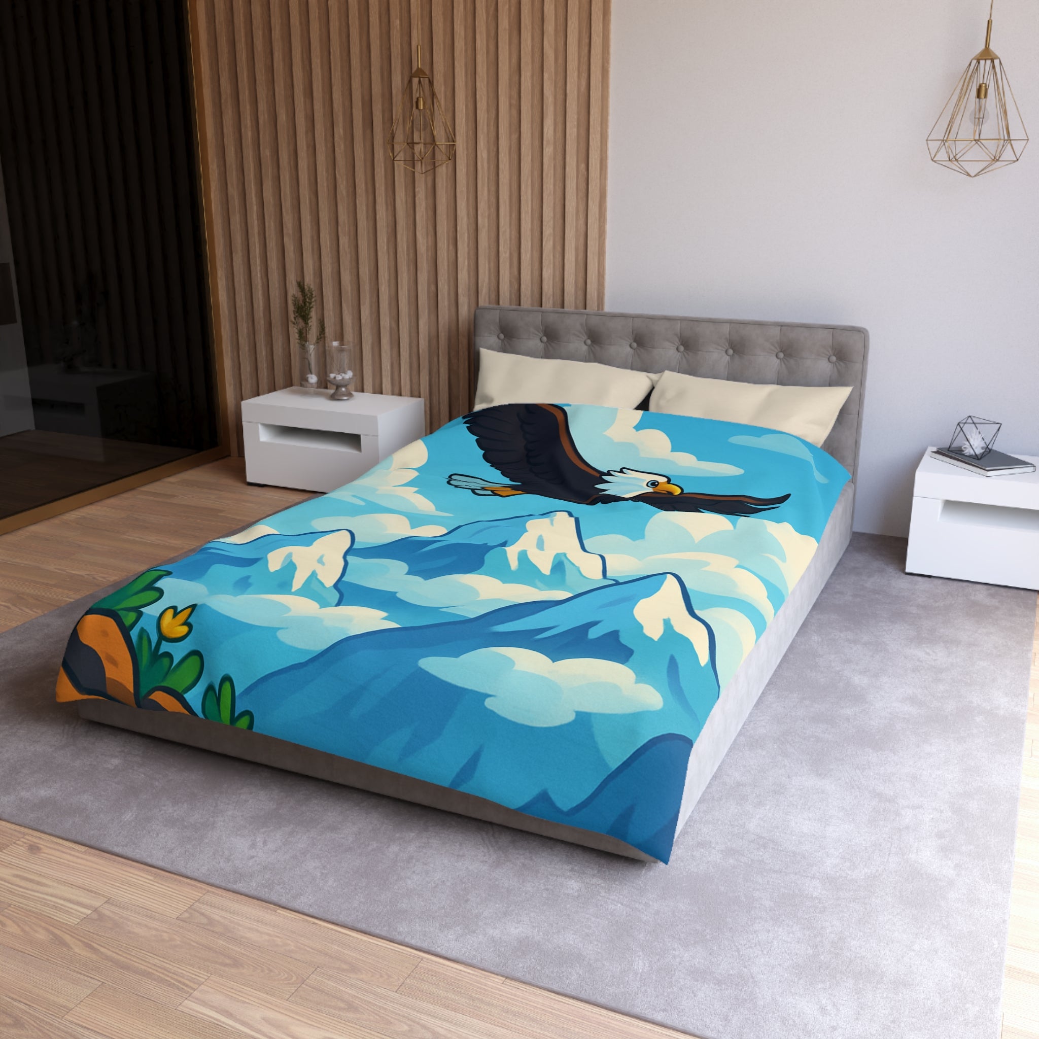 Housse de Couette Microfibre Création Artistique Moderne Design Exclusif Décoration Chambre