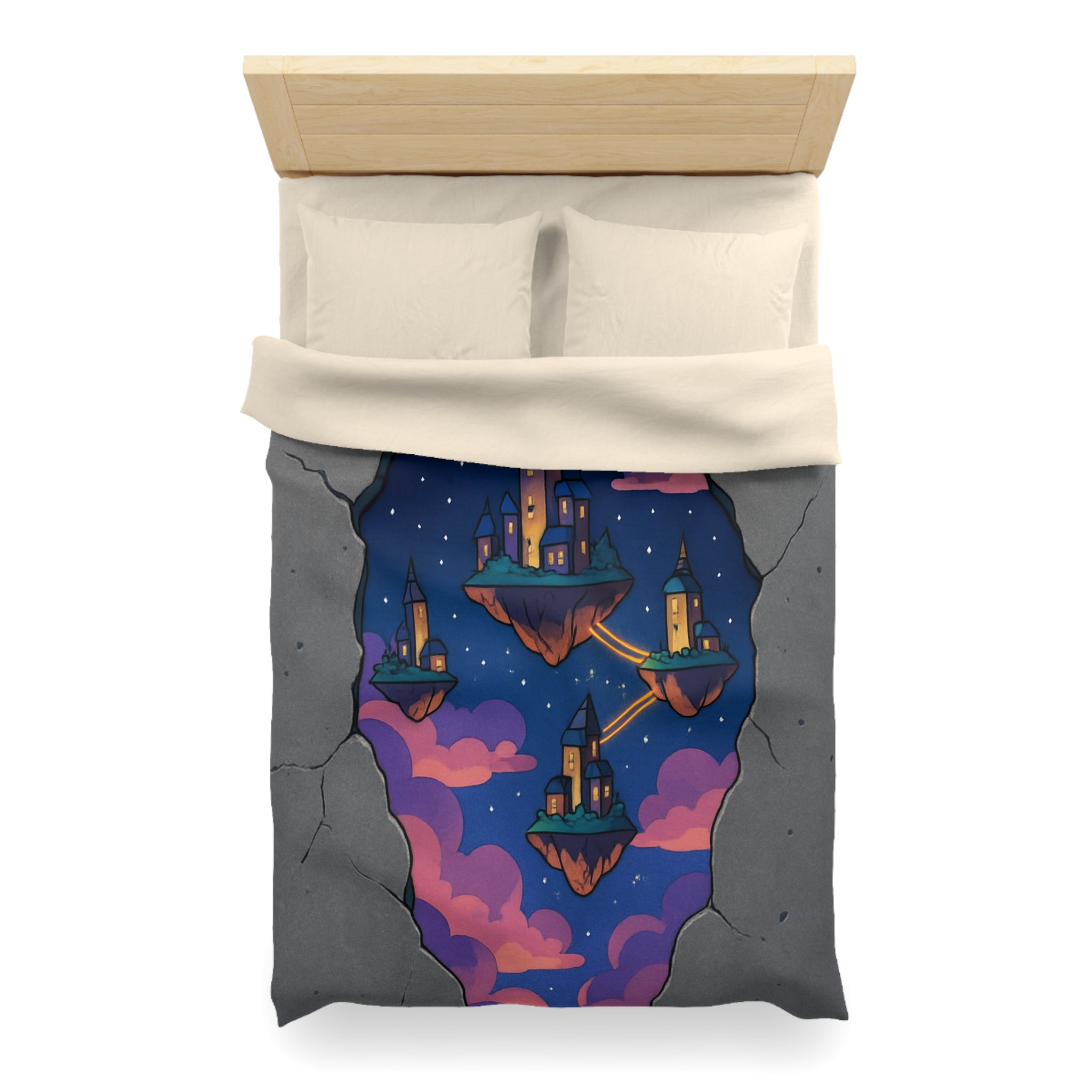 Housse de Couette Microfibre Création Artistique Moderne Design Exclusif Décoration Chambre