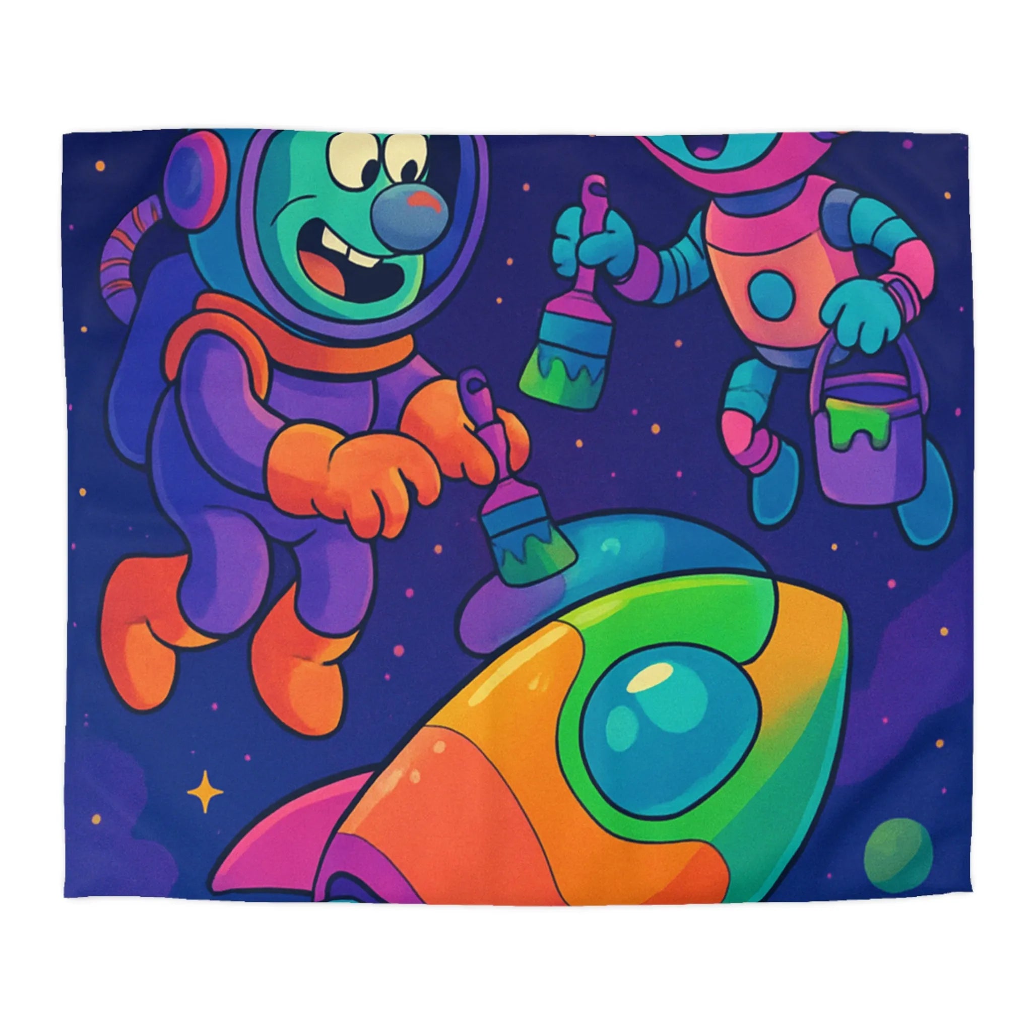 Housse de Couette Microfibre Art Graphique Contemporain Style Décoratif Chambre Tendance