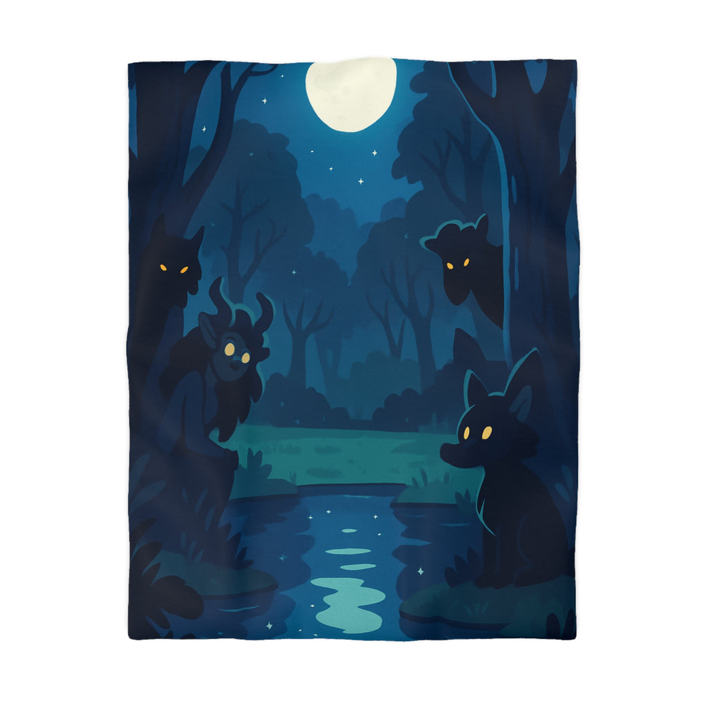 Housse de Couette Microfibre Illustration Unique Design Moderne Décoration Intérieure Raffinée