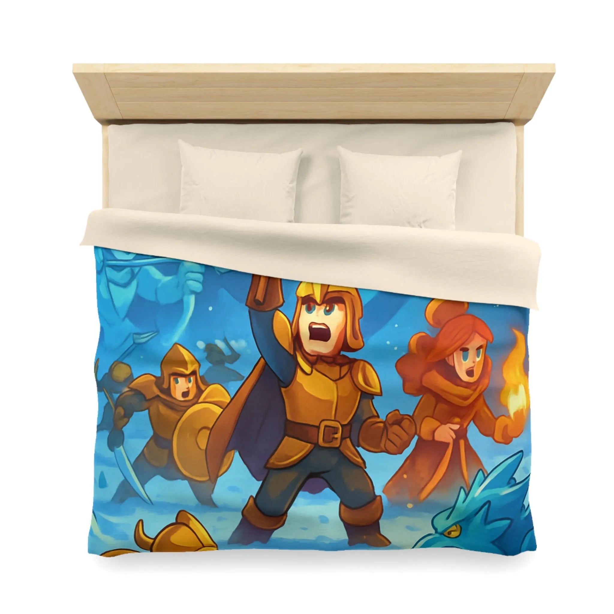 Housse de Couette Microfibre Art Graphique Contemporain Style Décoratif Chambre Tendance