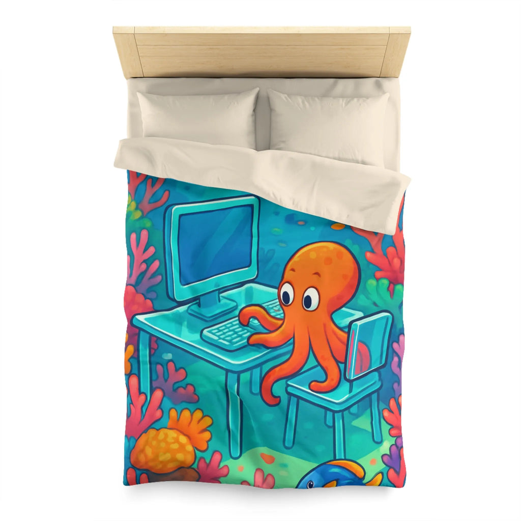 Housse de Couette Microfibre Art Graphique Contemporain Style Décoratif Chambre Tendance