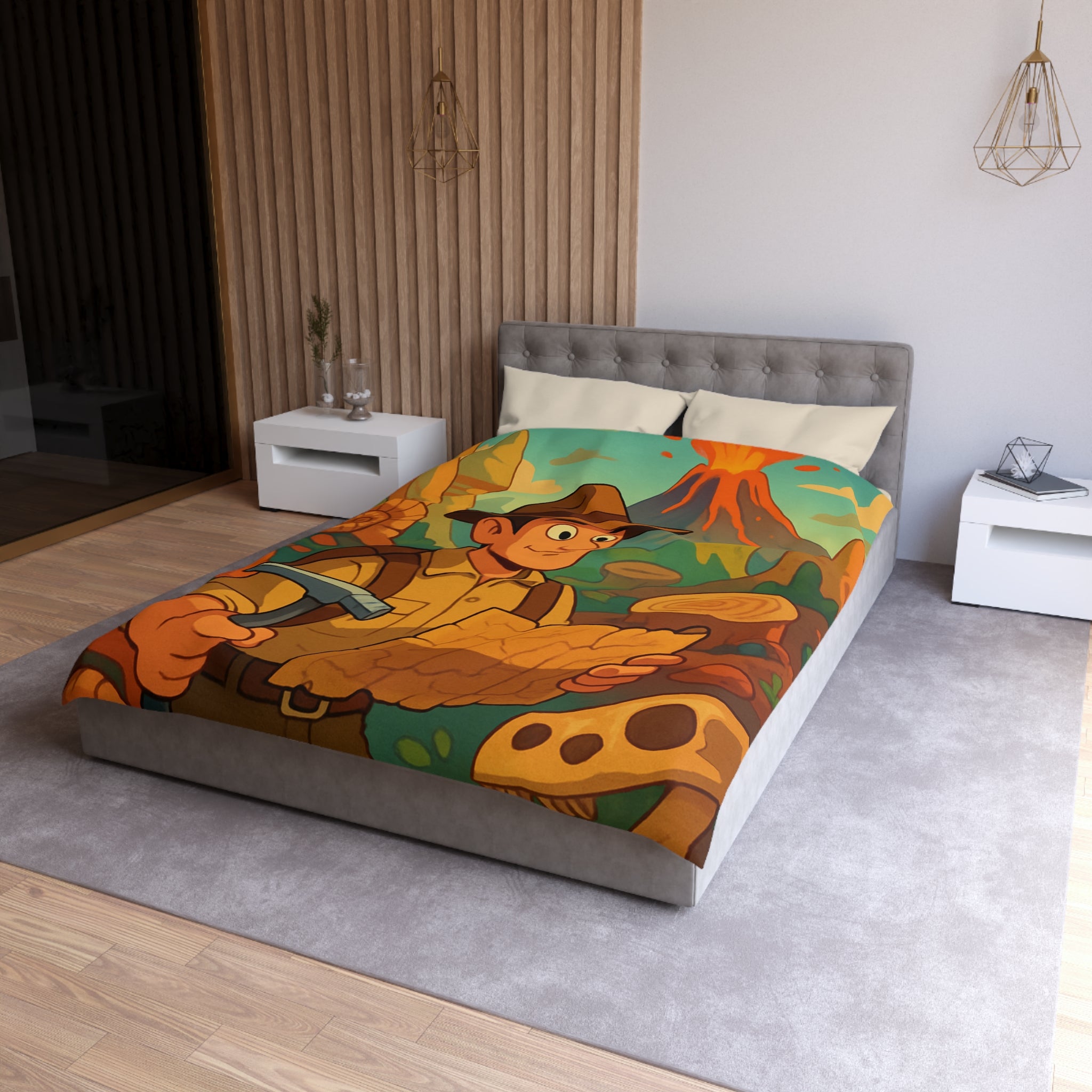 Housse de Couette Microfibre Création Artistique Moderne Design Exclusif Décoration Chambre