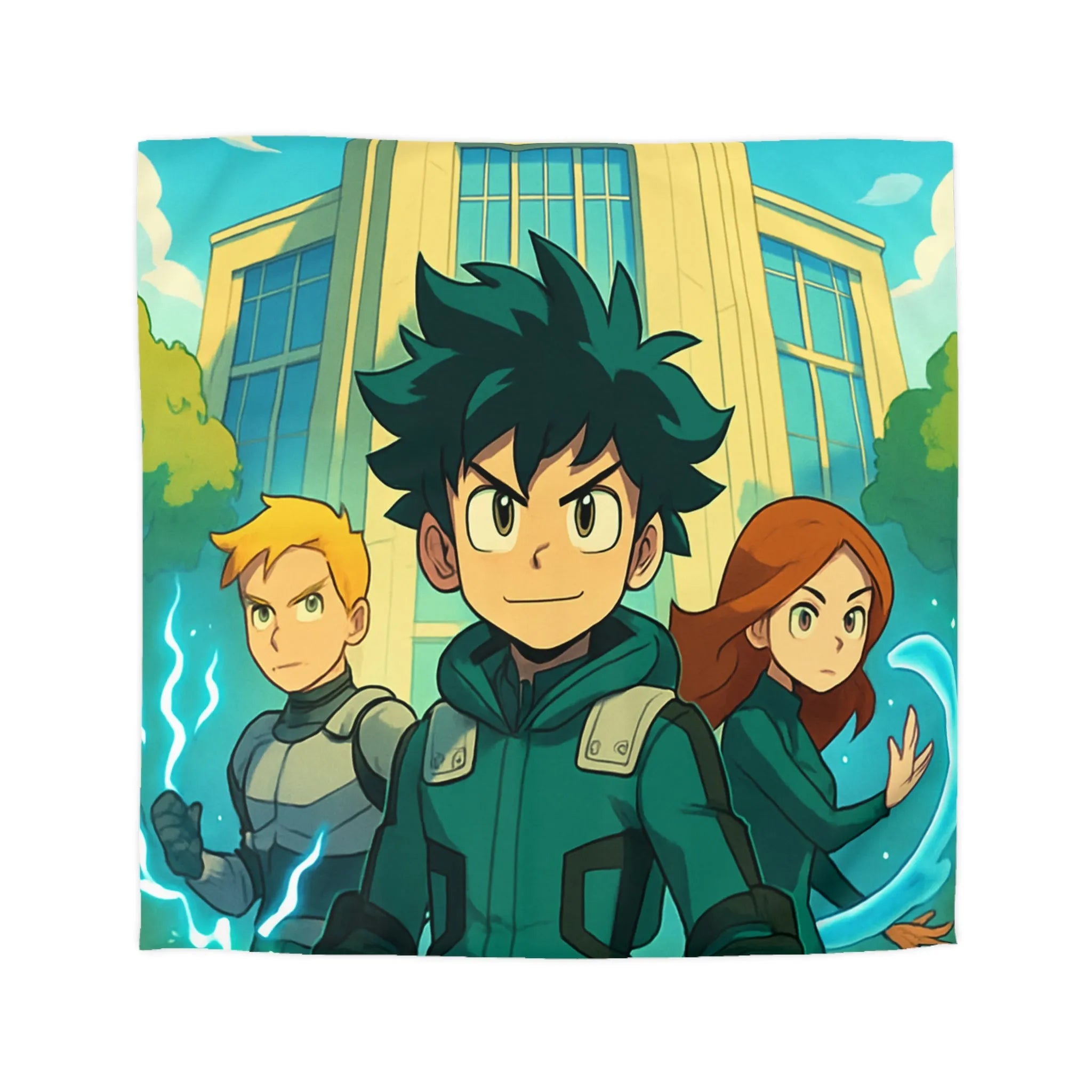 Housse de Couette Microfibre Art Graphique Contemporain Style Décoratif Chambre Tendance