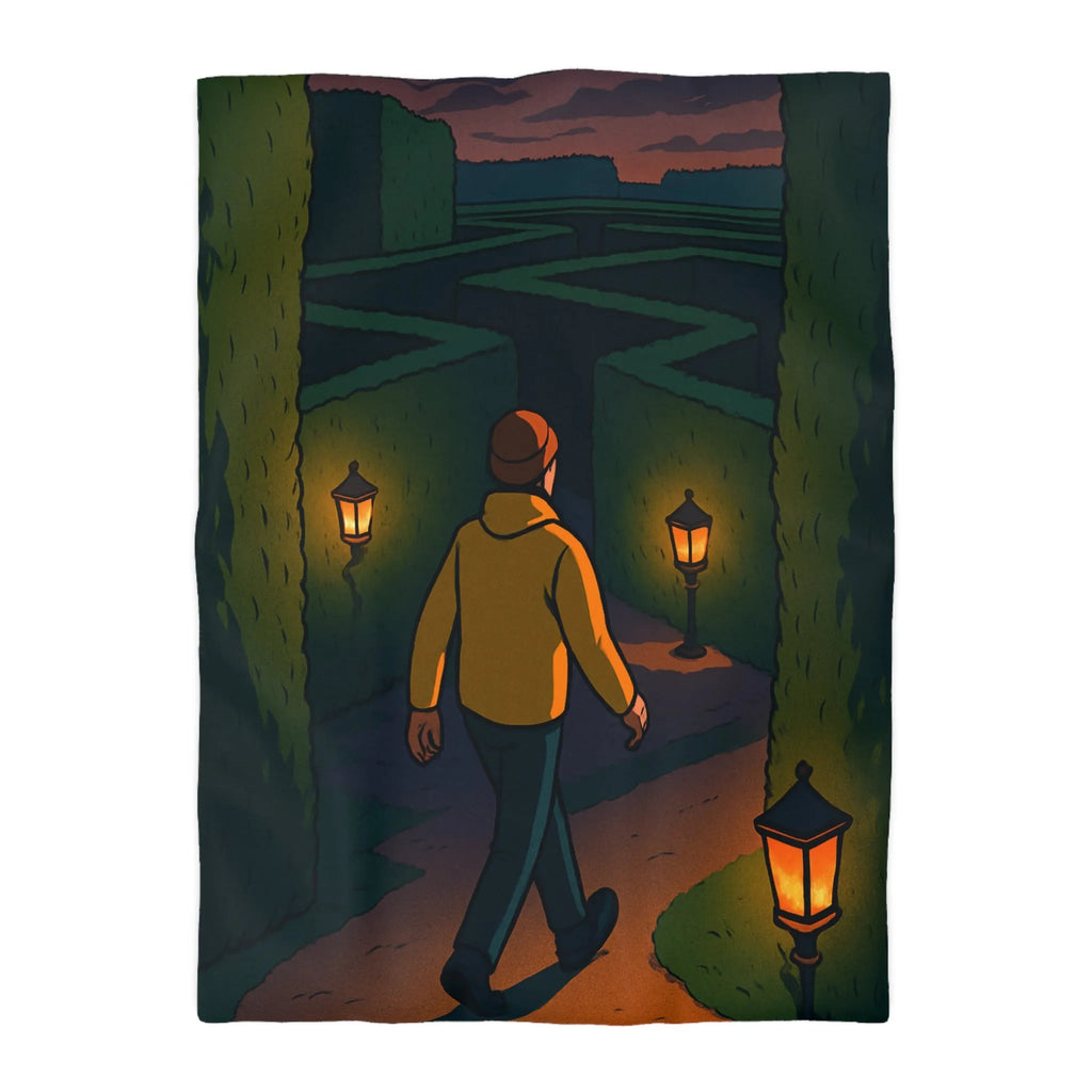 Explorez un jardin de mystère avec éclairage chaleureux pour vos rêves nocturnes