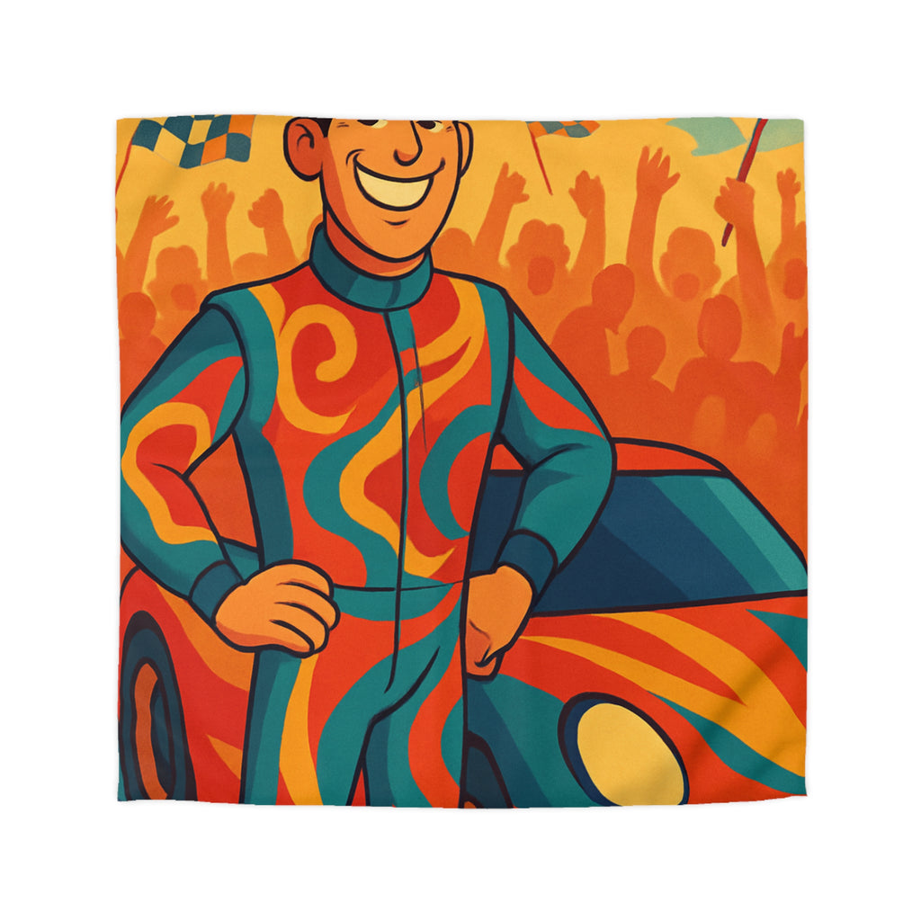 Housse de Couette Microfibre Illustration Unique Design Moderne Décoration Intérieure Raffinée