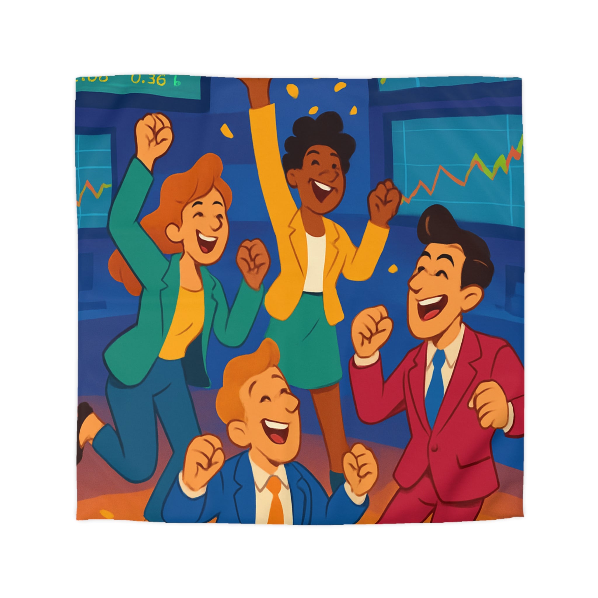 Housse de Couette Microfibre Motif Créatif Original Style Contemporain Chambre Élégante