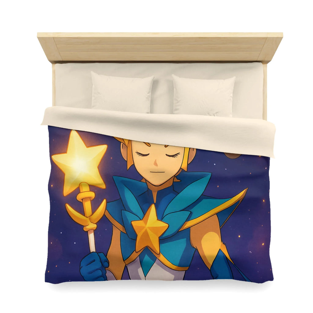 Housse de Couette Fantastique Enfant Personnage Étoilé Avec Planètes Environnantes
