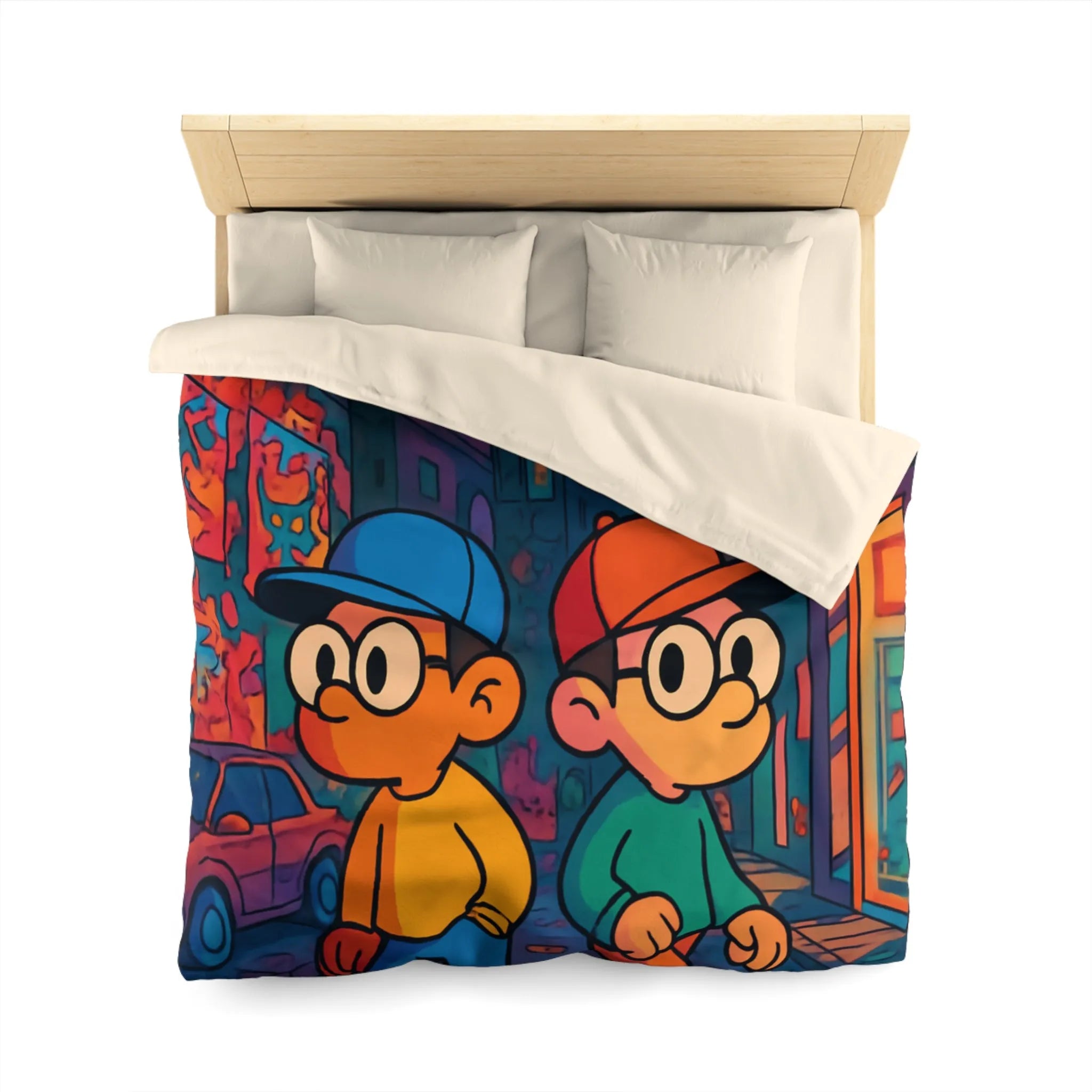 Double Touche Urbaine : Jeune Duo Coloré En Aventure Nocturne Pleine De Style