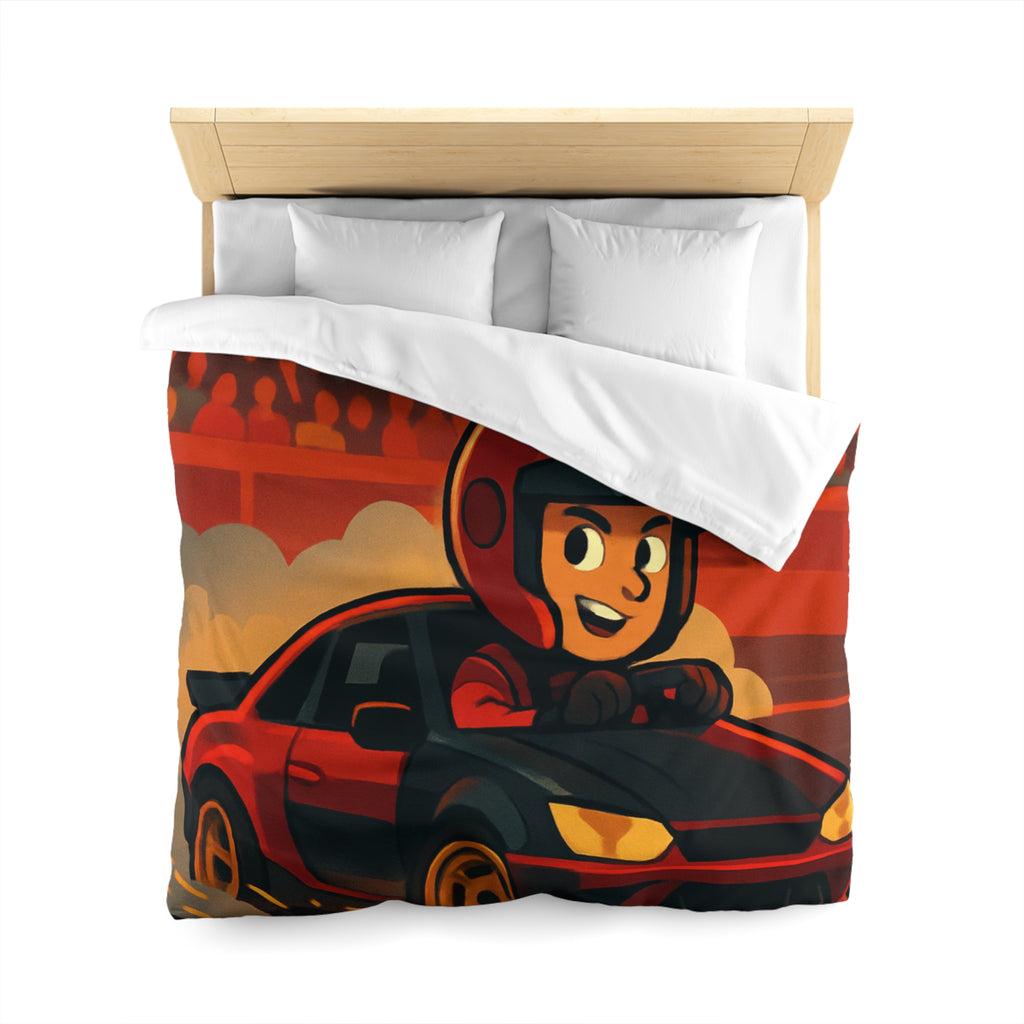 Housse de Couette Microfibre Motif Créatif Original Style Contemporain Chambre Élégante