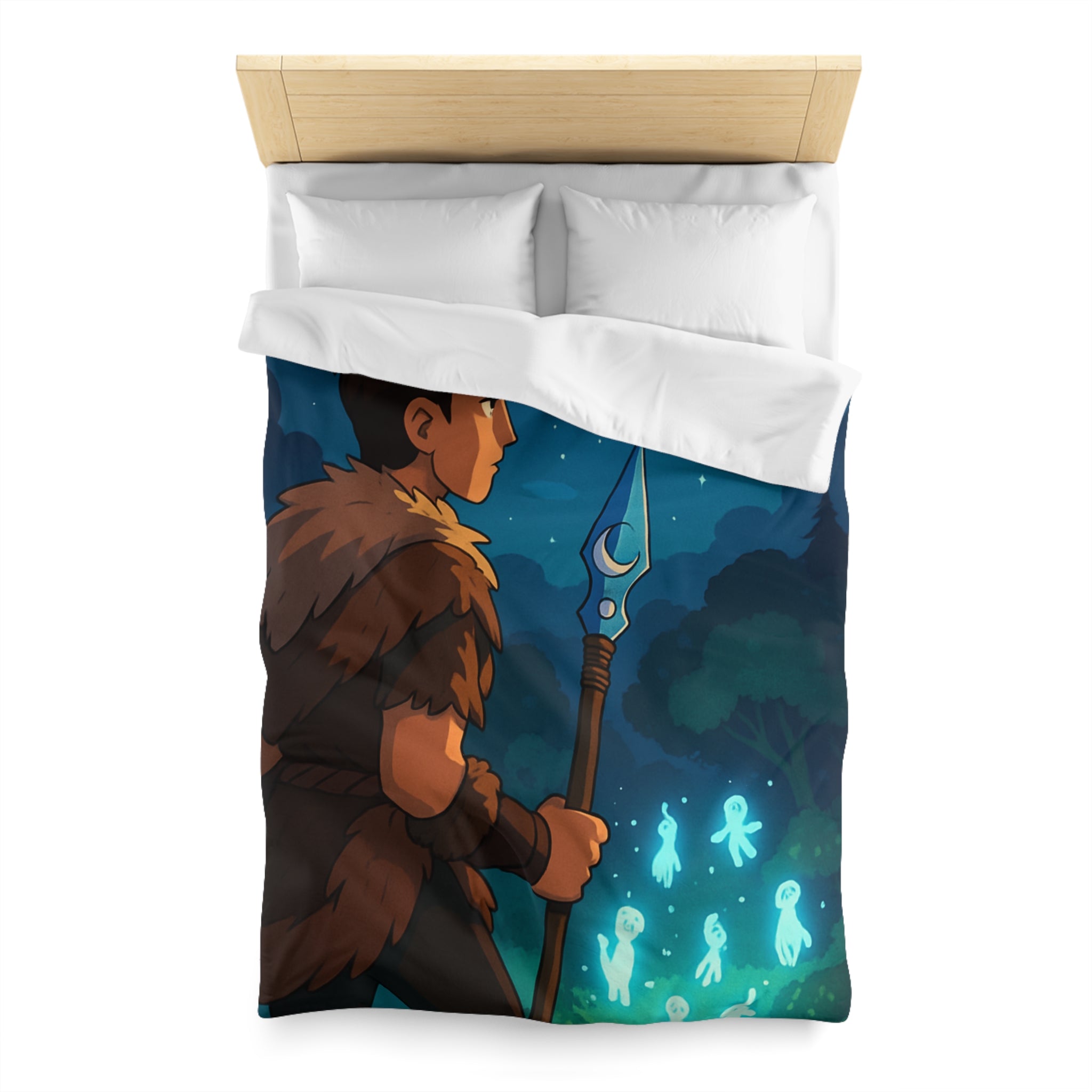 Housse de Couette Microfibre Design Artistique Moderne Décoration Chambre Confort Premium