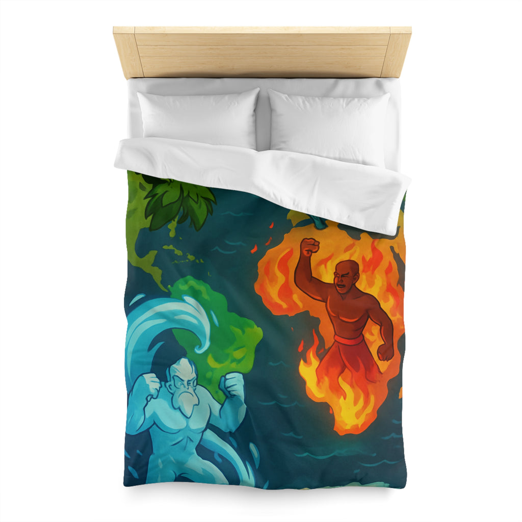 Housse de Couette Microfibre Création Artistique Moderne Design Exclusif Décoration Chambre