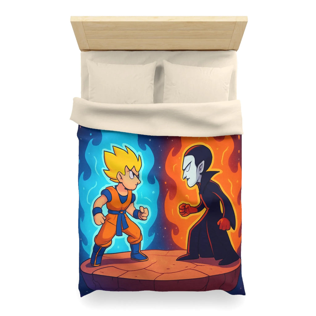 Housse de Couette Microfibre Art Graphique Contemporain Style Décoratif Chambre Tendance