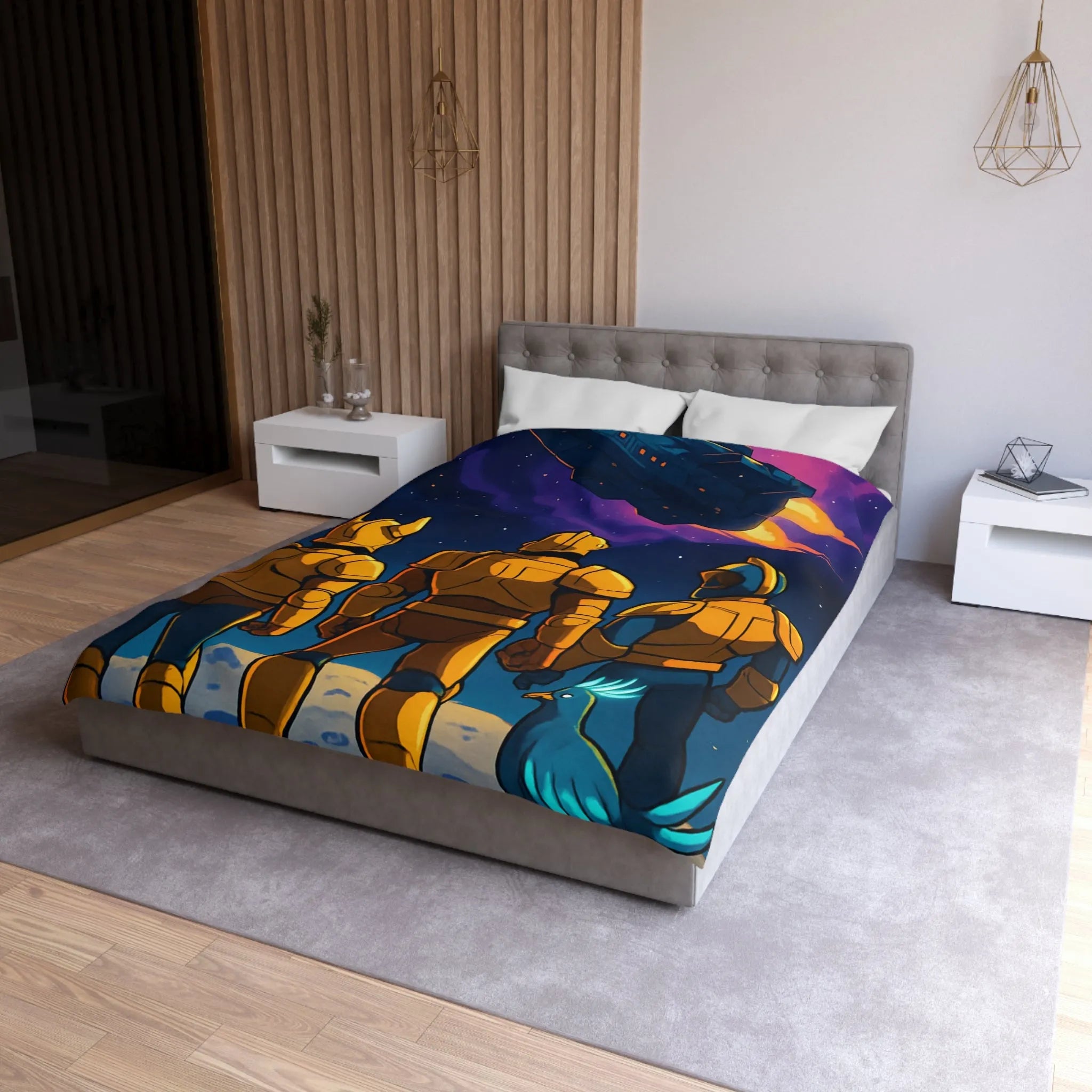 Explorez l'univers avec une housse de couette spatiale unique et captivante